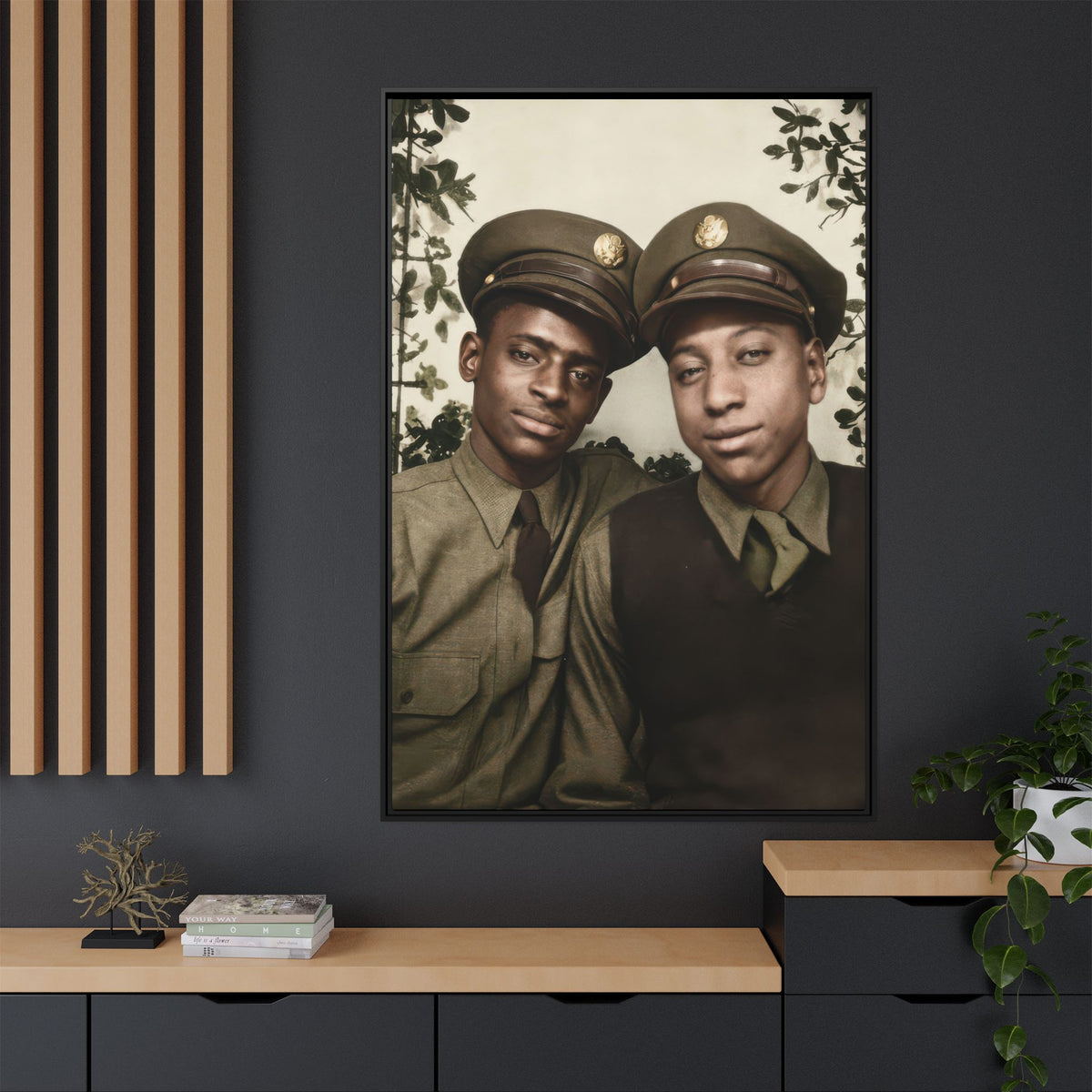 paire 152 | Framed Vintage Photo - Matte Canvas