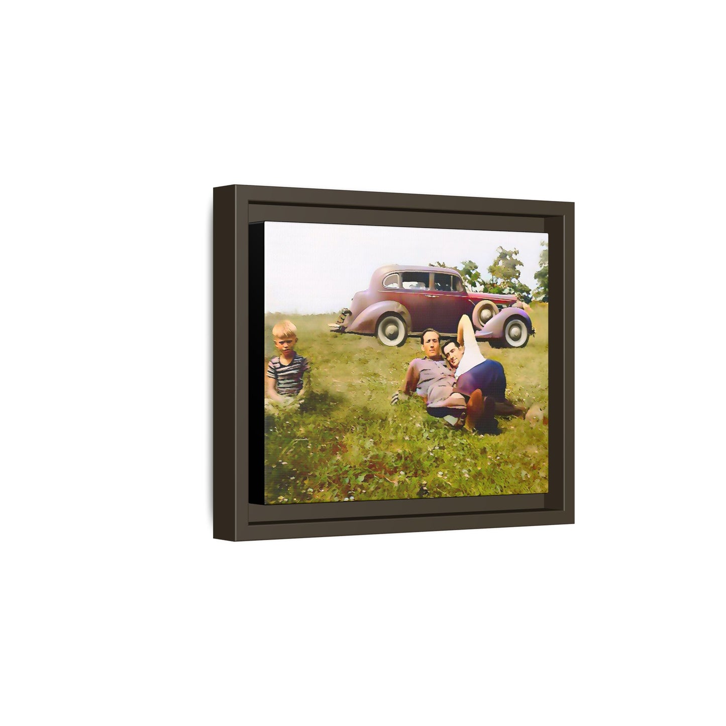 paire 003 | Framed Vintage Photo - Matte Canvas