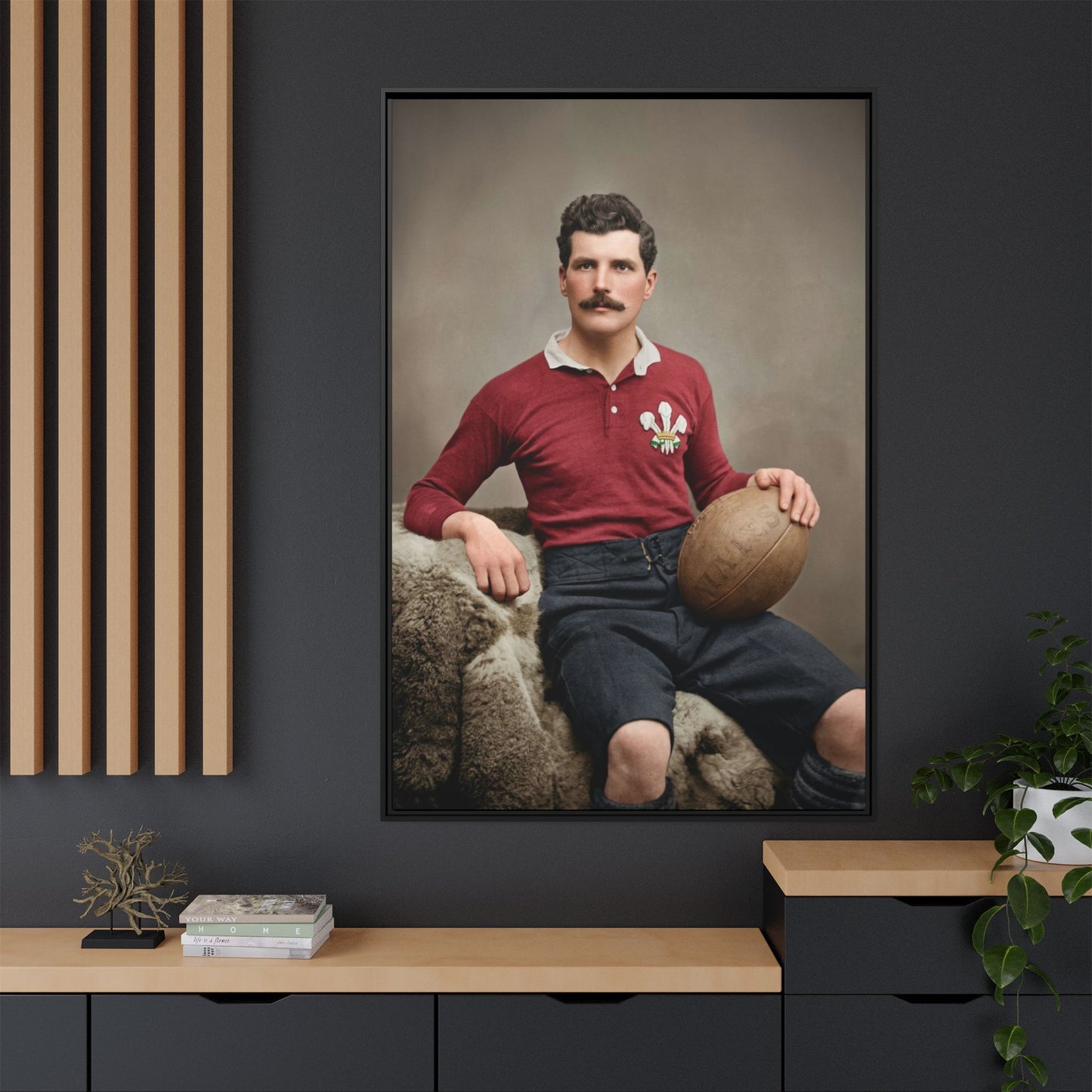 athlétisme 022 | Framed Vintage Photo - Matte Canvas
