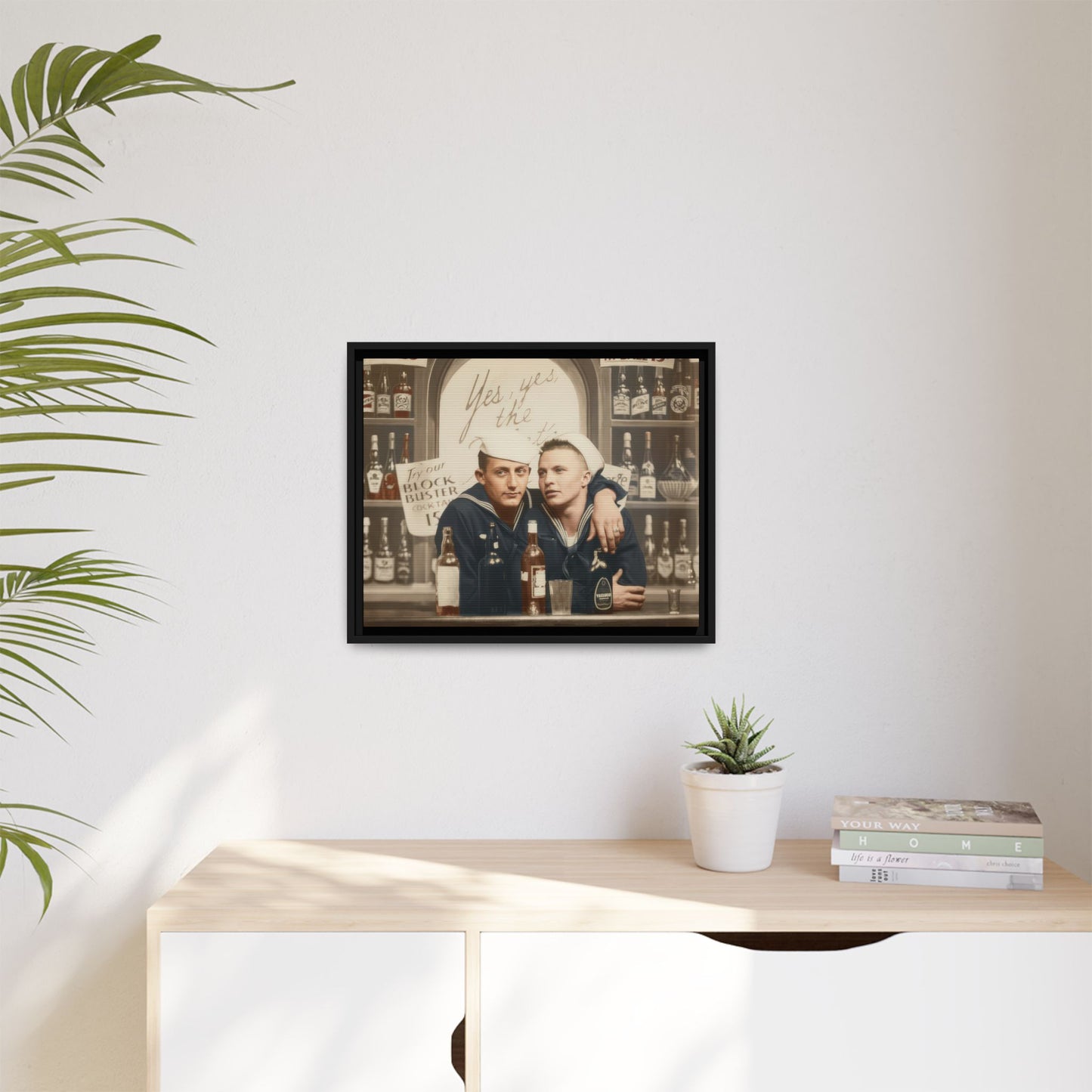 paire 048 | Framed Vintage Photo - Matte Canvas