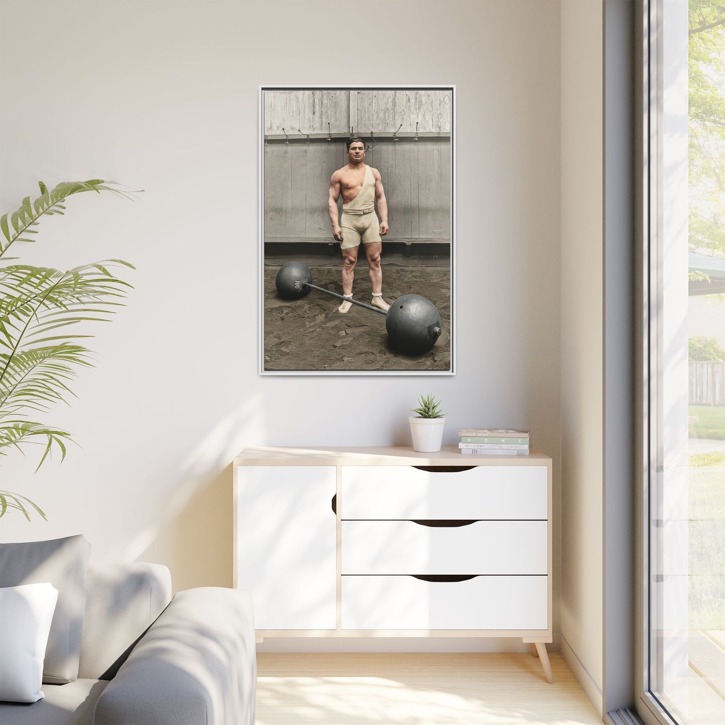 athlétisme 050 | Framed Vintage Photo - Matte Canvas