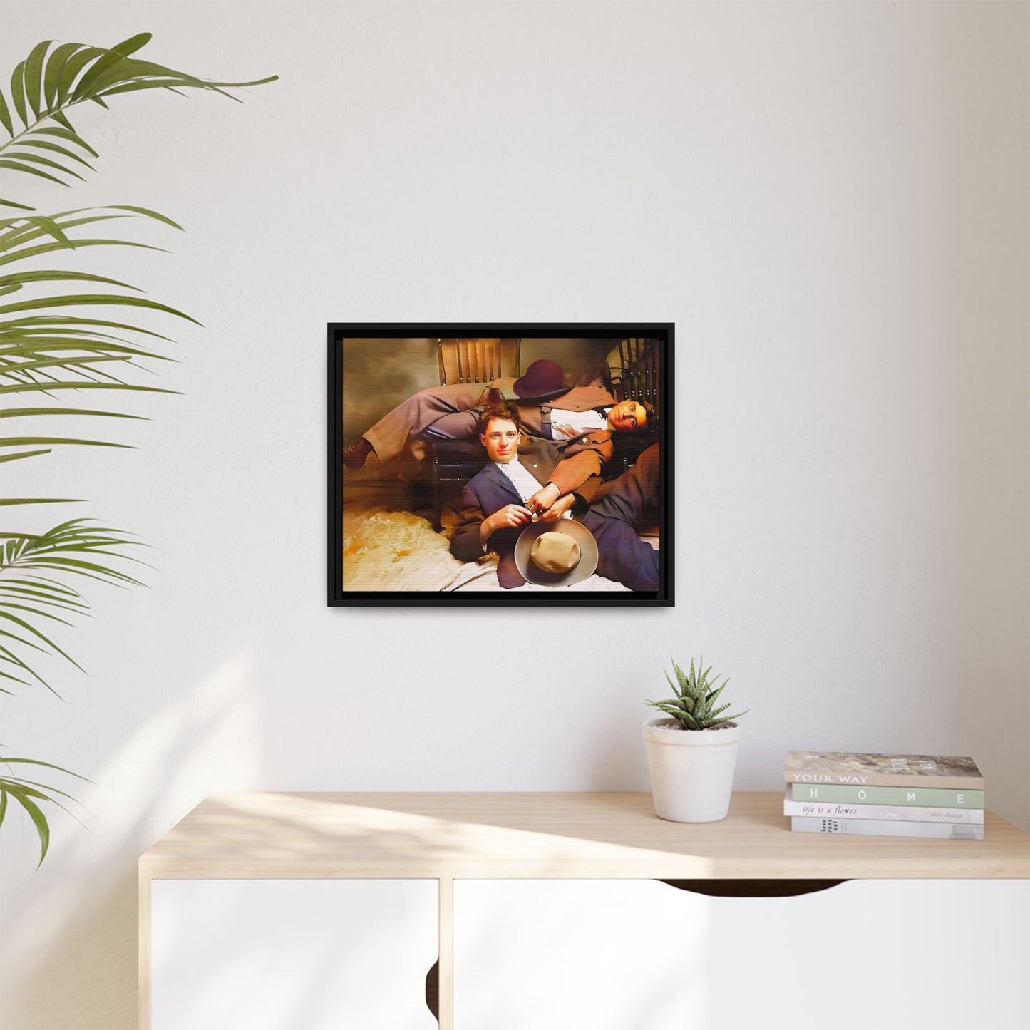 paire 020 | Framed Vintage Photo - Matte Canvas