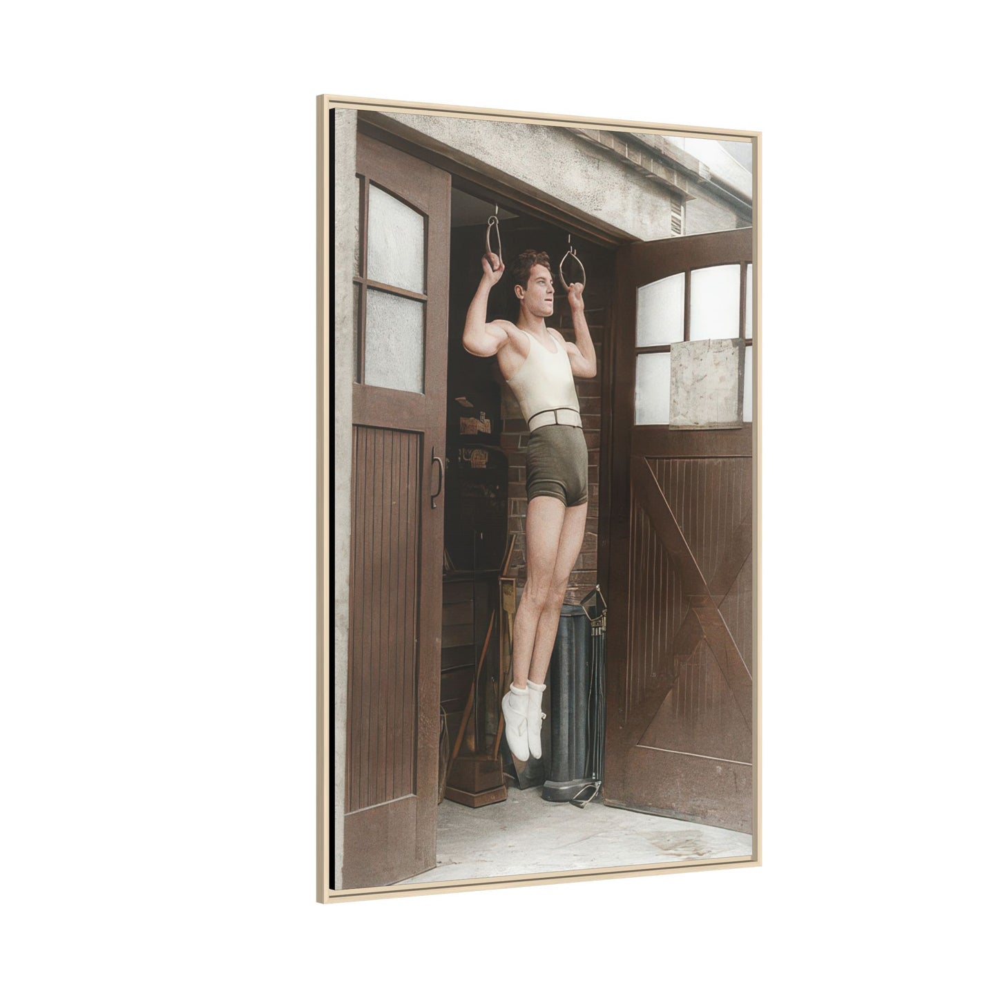 athlétisme 031 | Framed Vintage Photo - Matte Canvas