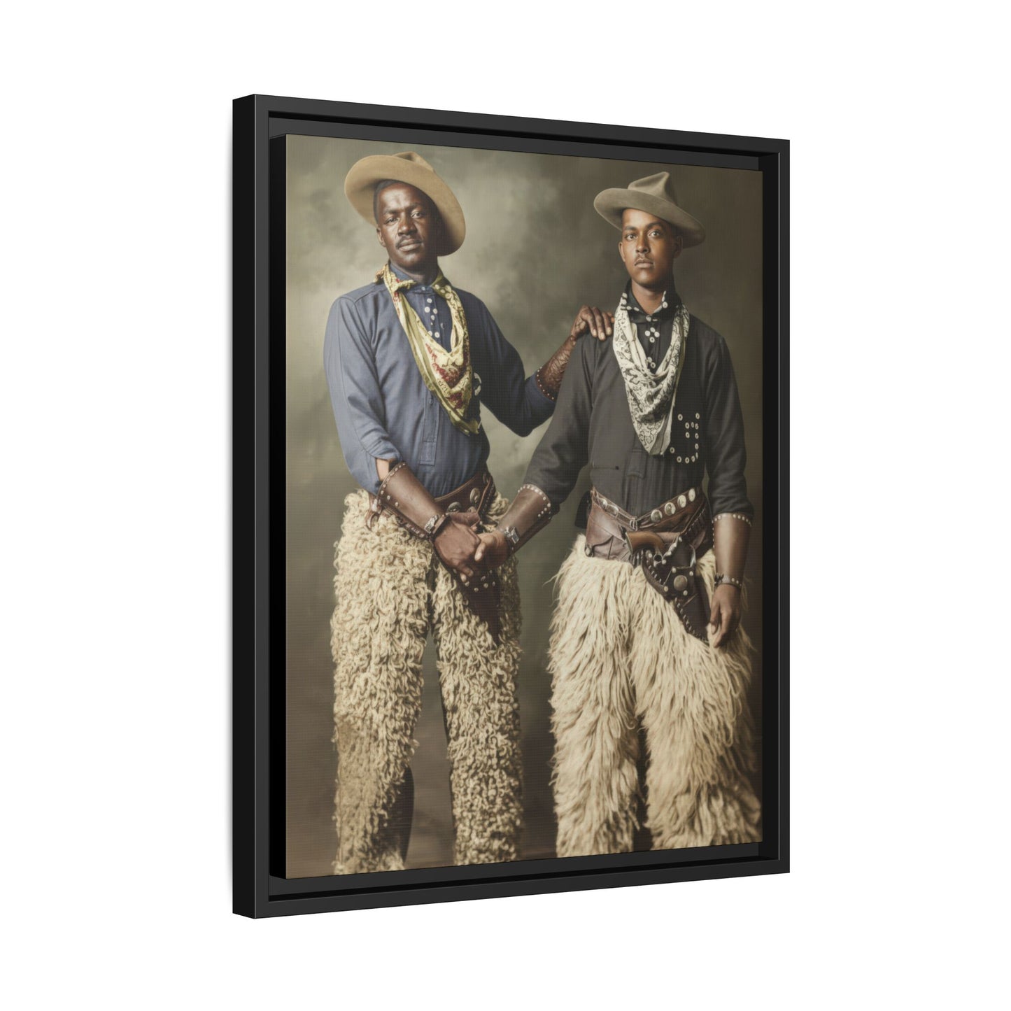 paire 028 | Framed Vintage Photo - Matte Canvas