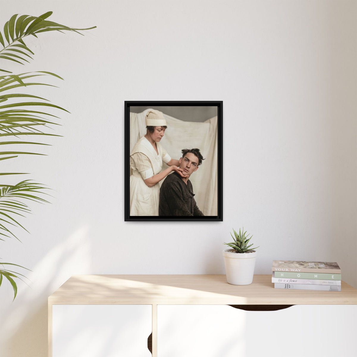 celibataire 021 | Framed Vintage Photo - Matte Canvas