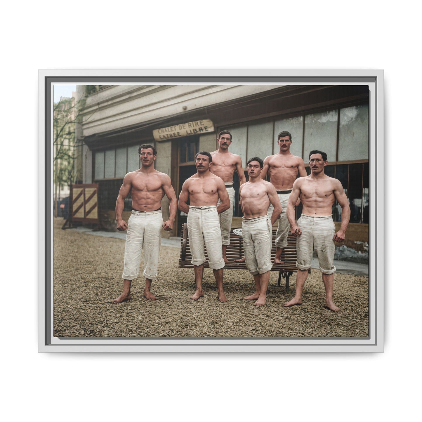 athlétisme 044| Framed Vintage Photo - Matte Canvas