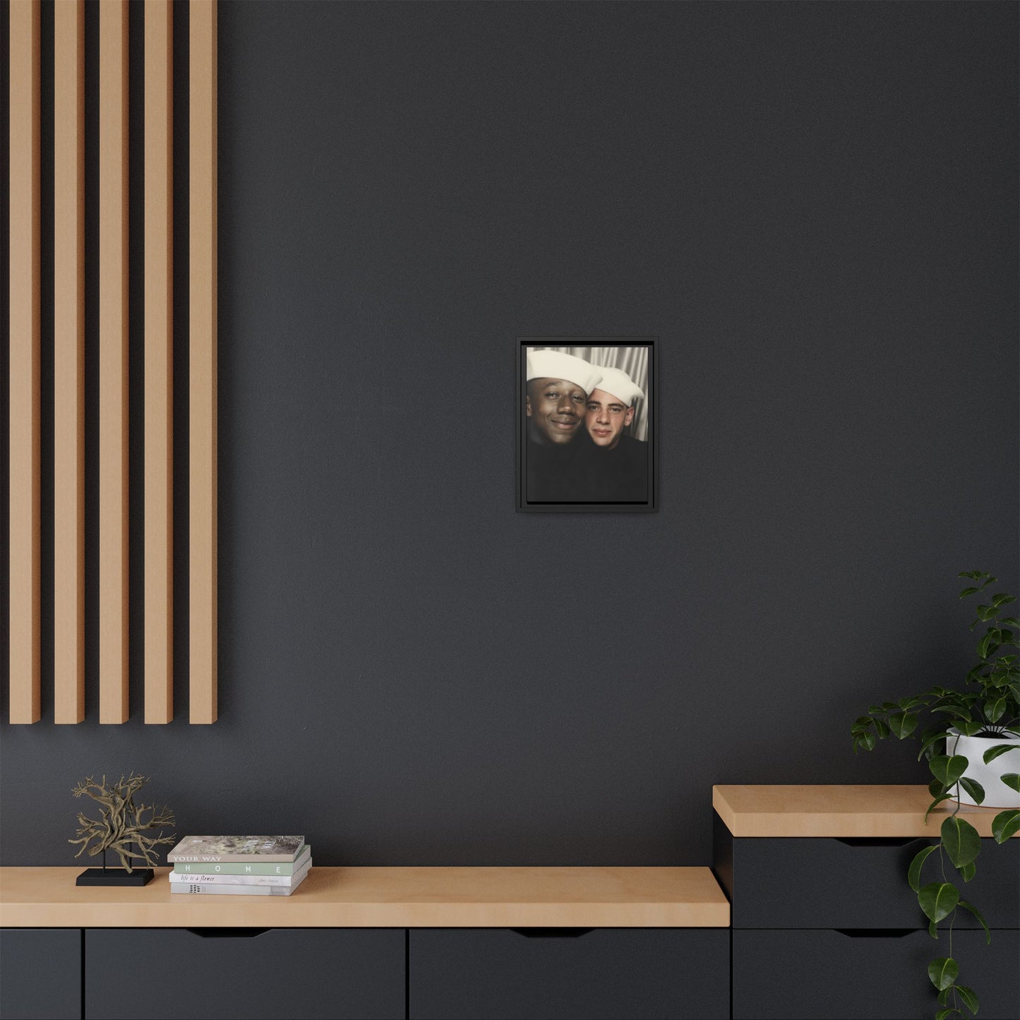 paire 084 | Framed Vintage Photo - Matte Canvas