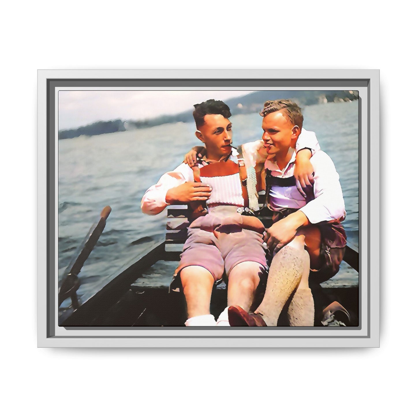 paire 026 | Framed Vintage Photo - Matte Canvas