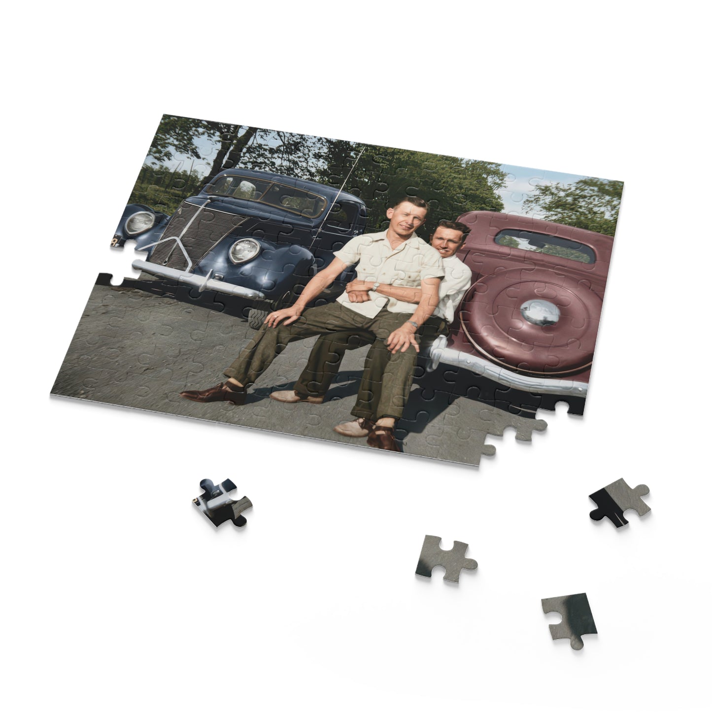 Roadside Summer Companions | Restored Historical Jigsaw Puzzle | paire 145