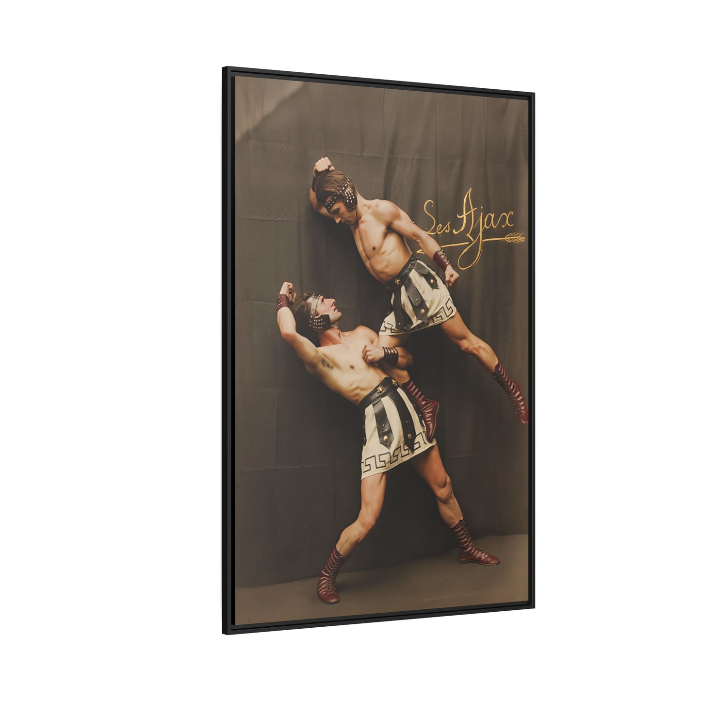 athlétisme 015 | Framed Vintage Photo - Matte Canvas