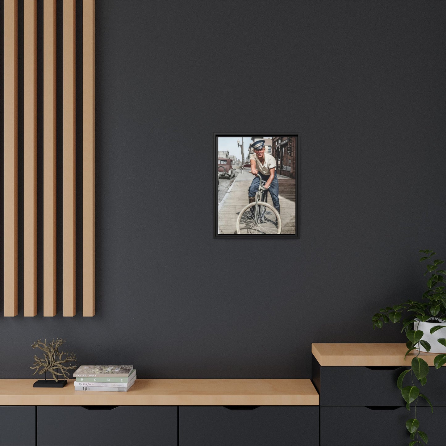 celibataire 007 | Framed Vintage Photo - Matte Canvas