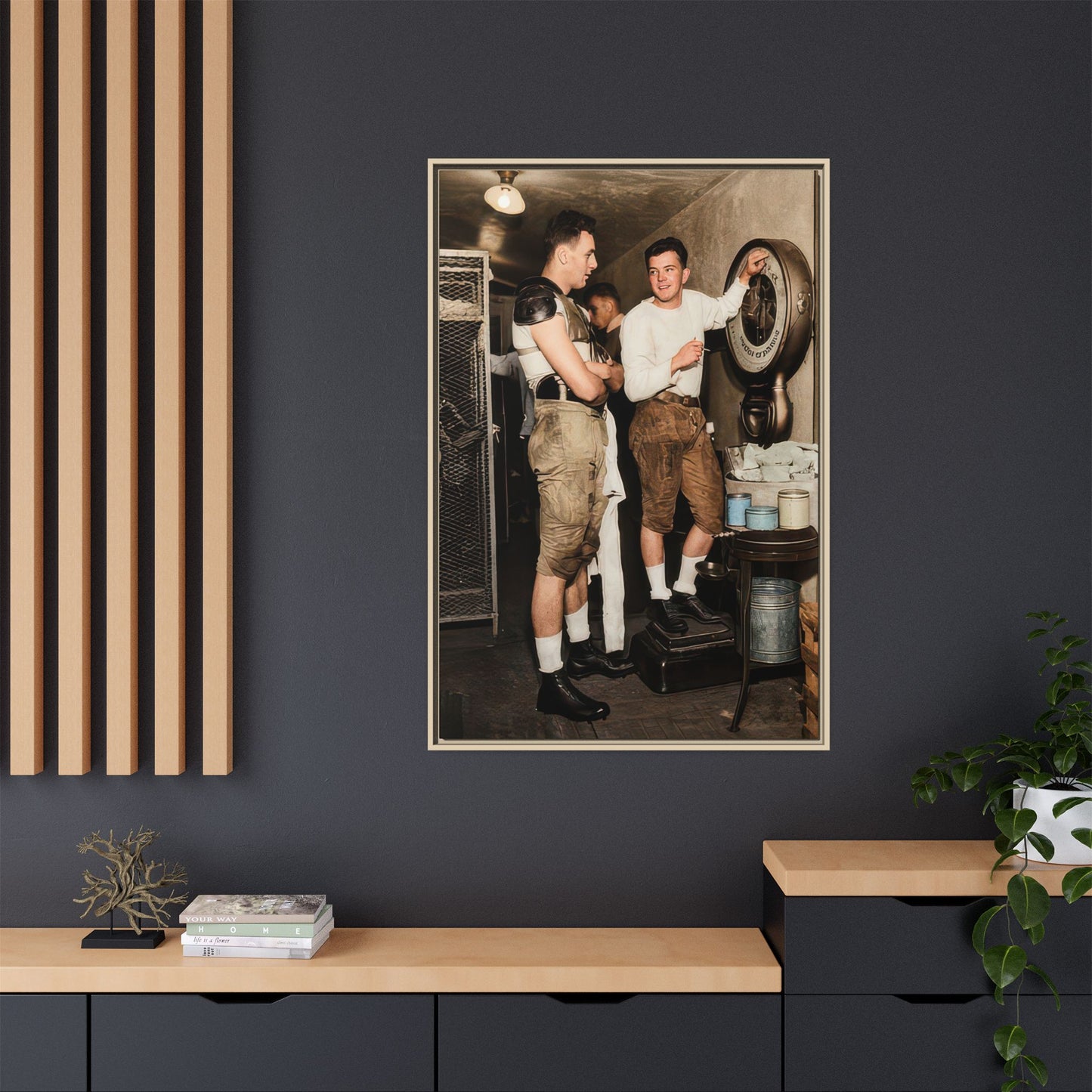 athlétisme 027 | Framed Vintage Photo - Matte Canvas