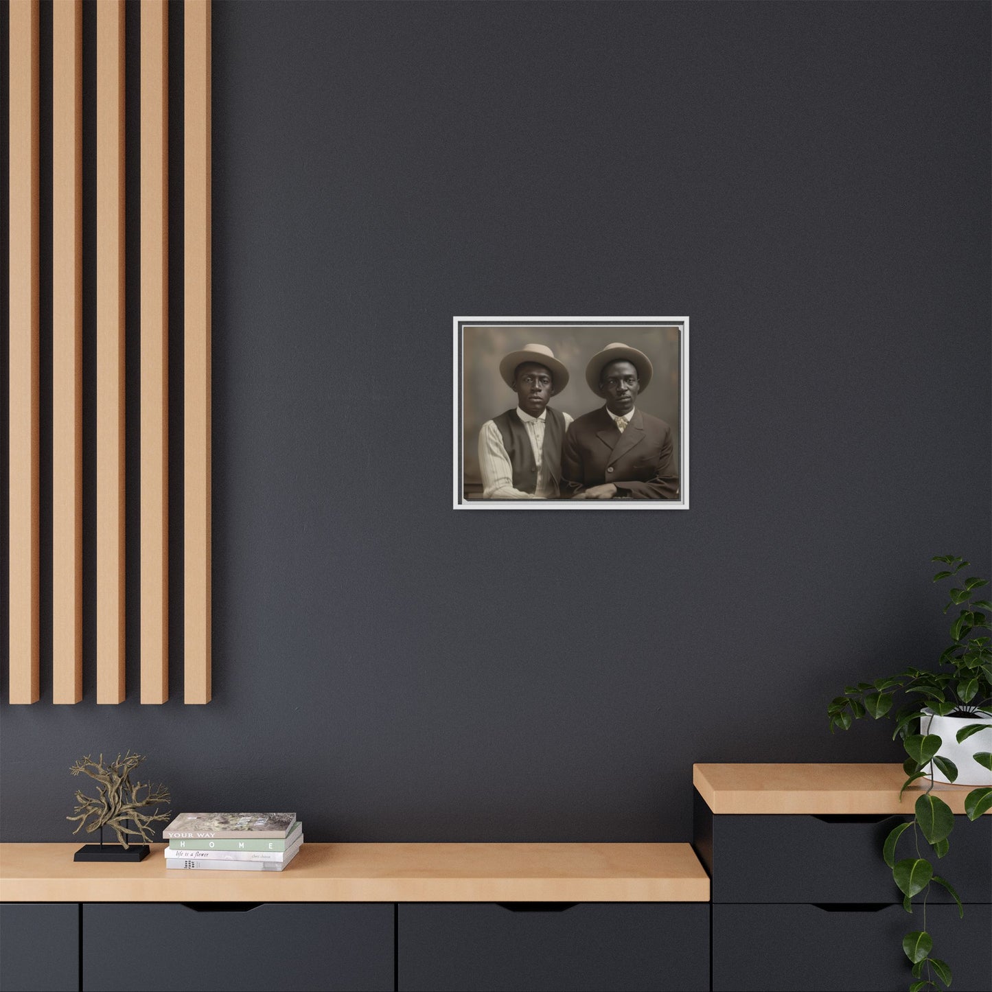 paire 103 | Framed Vintage Photo - Matte Canvas
