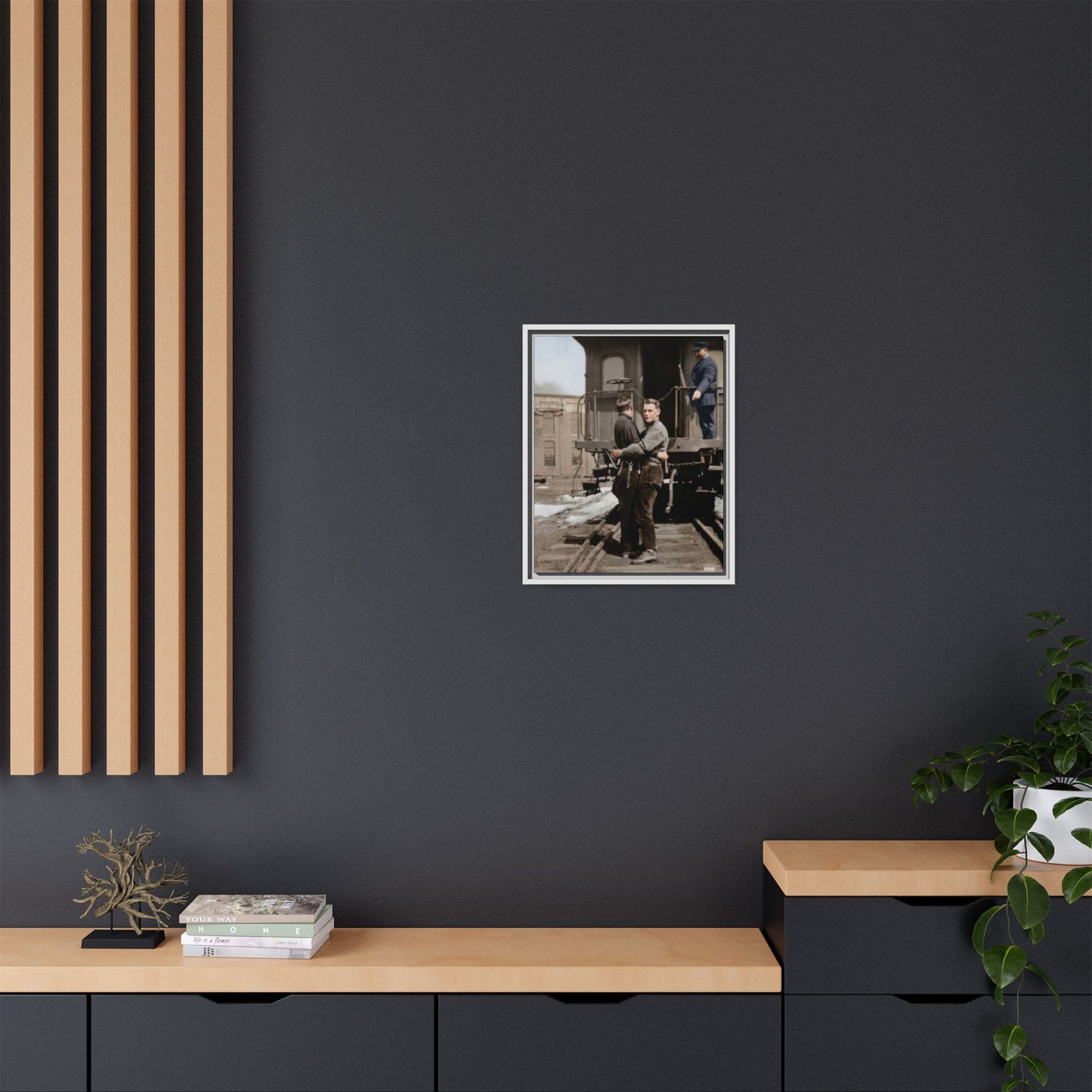 paire 018 | Framed Vintage Photo - Matte Canvas