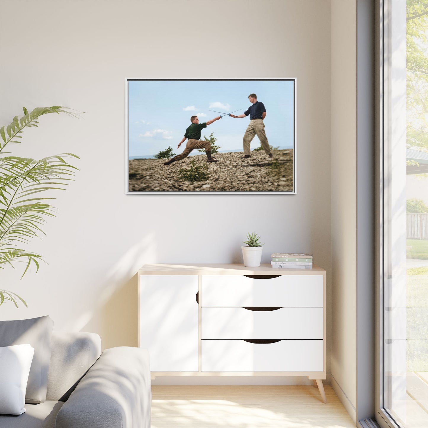 athlétisme 029 | Framed Vintage Photo - Matte Canvas