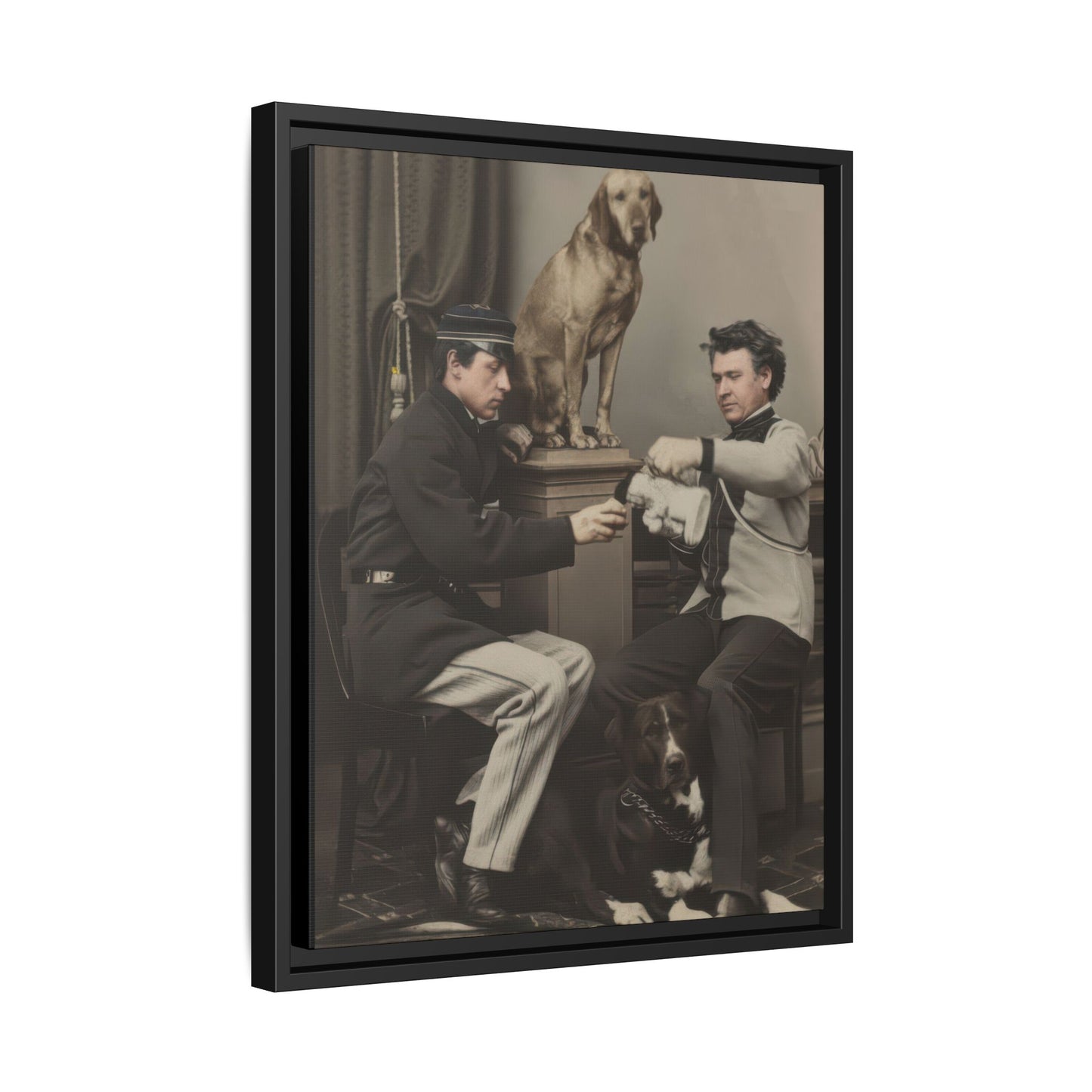 paire 119 | Framed Vintage Photo - Matte Canvas