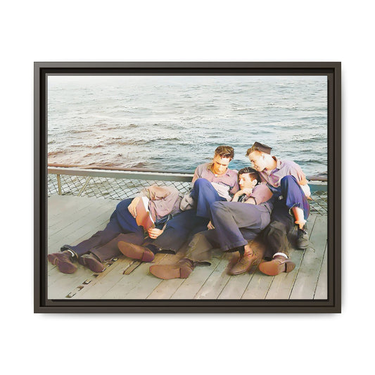 hommes 025 | Matte Canvas Framed - Multi-color 20 x 16