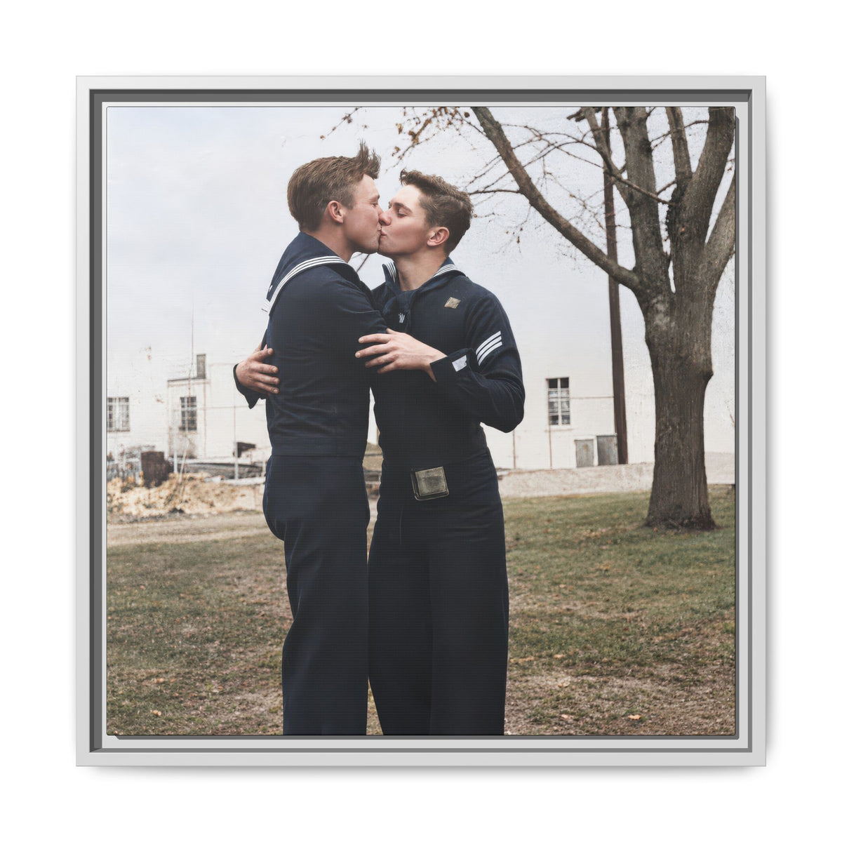 paire 034 | Framed Vintage Photo - Matte Canvas