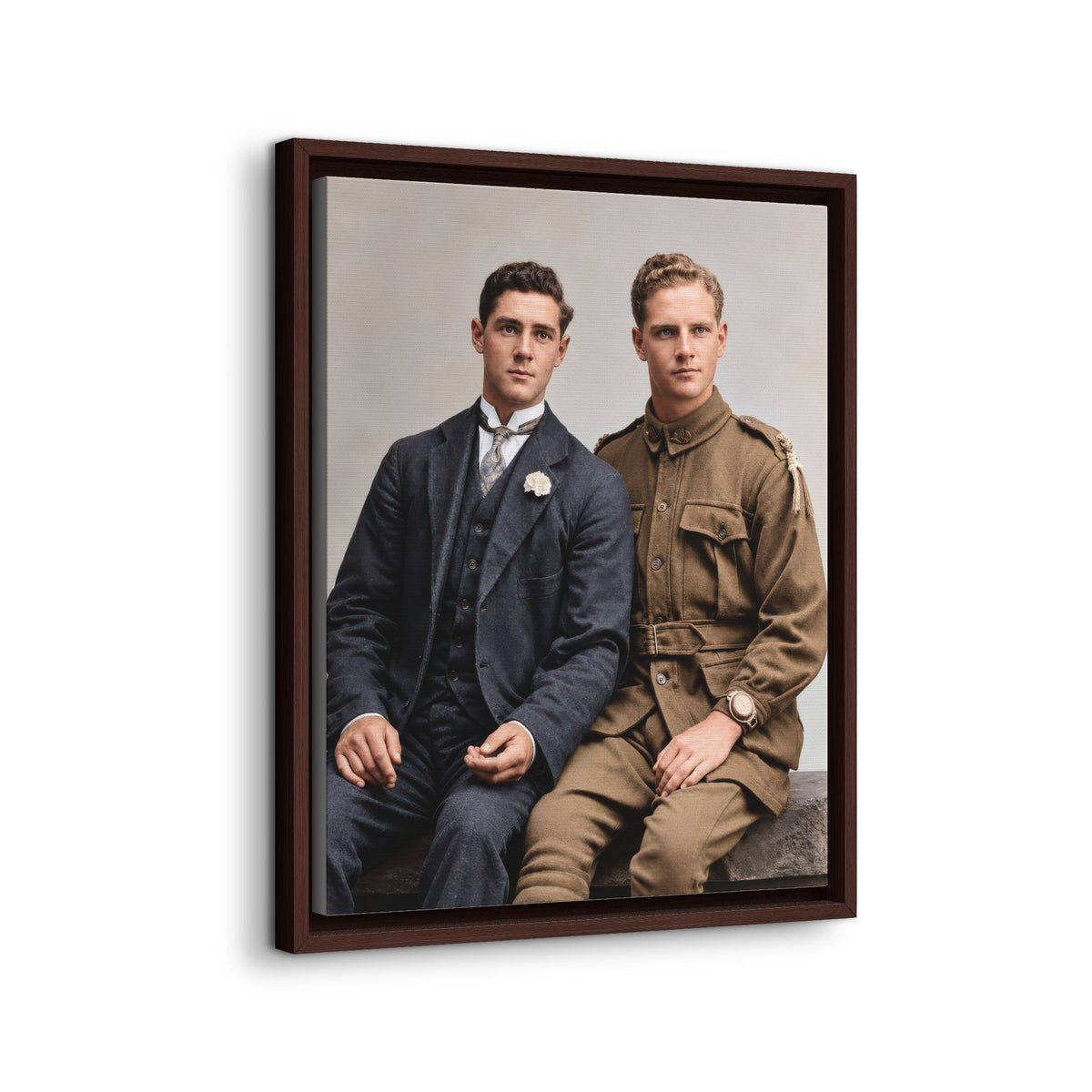paire 169 | Framed Vintage Photo - Matte Canvas