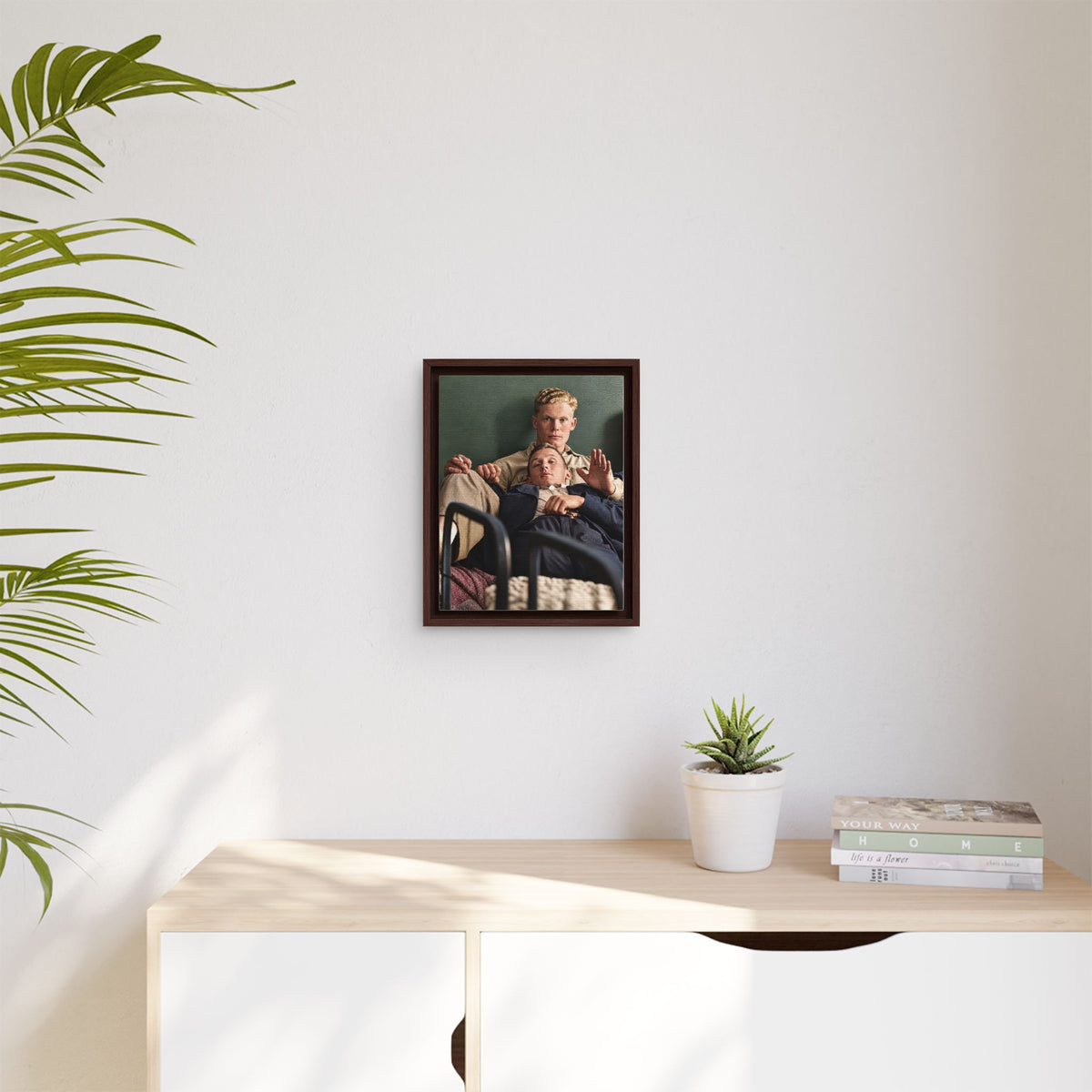 paire 046 | Framed Vintage Photo - Matte Canvas