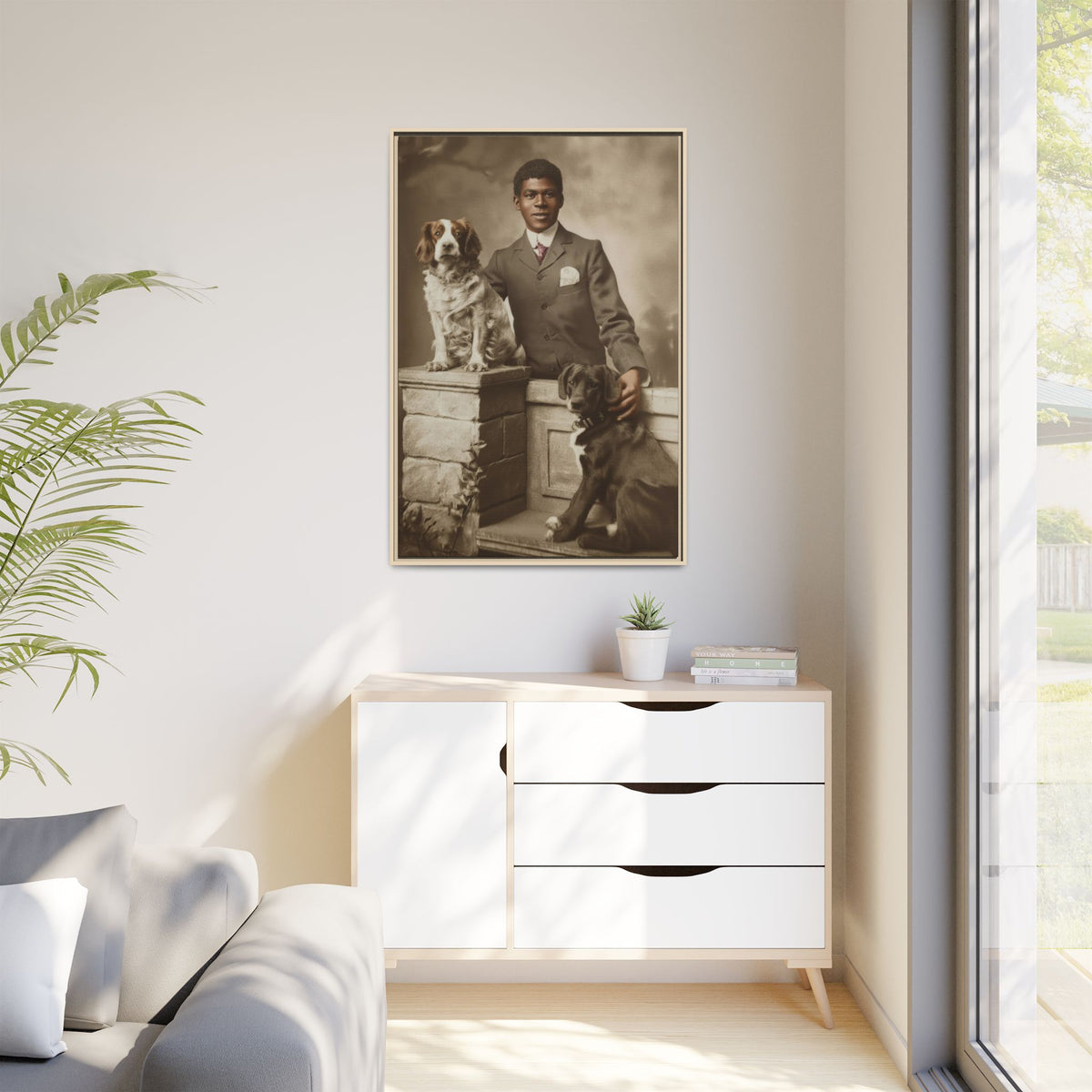 celibataire 009 | Framed Vintage Photo - Matte Canvas