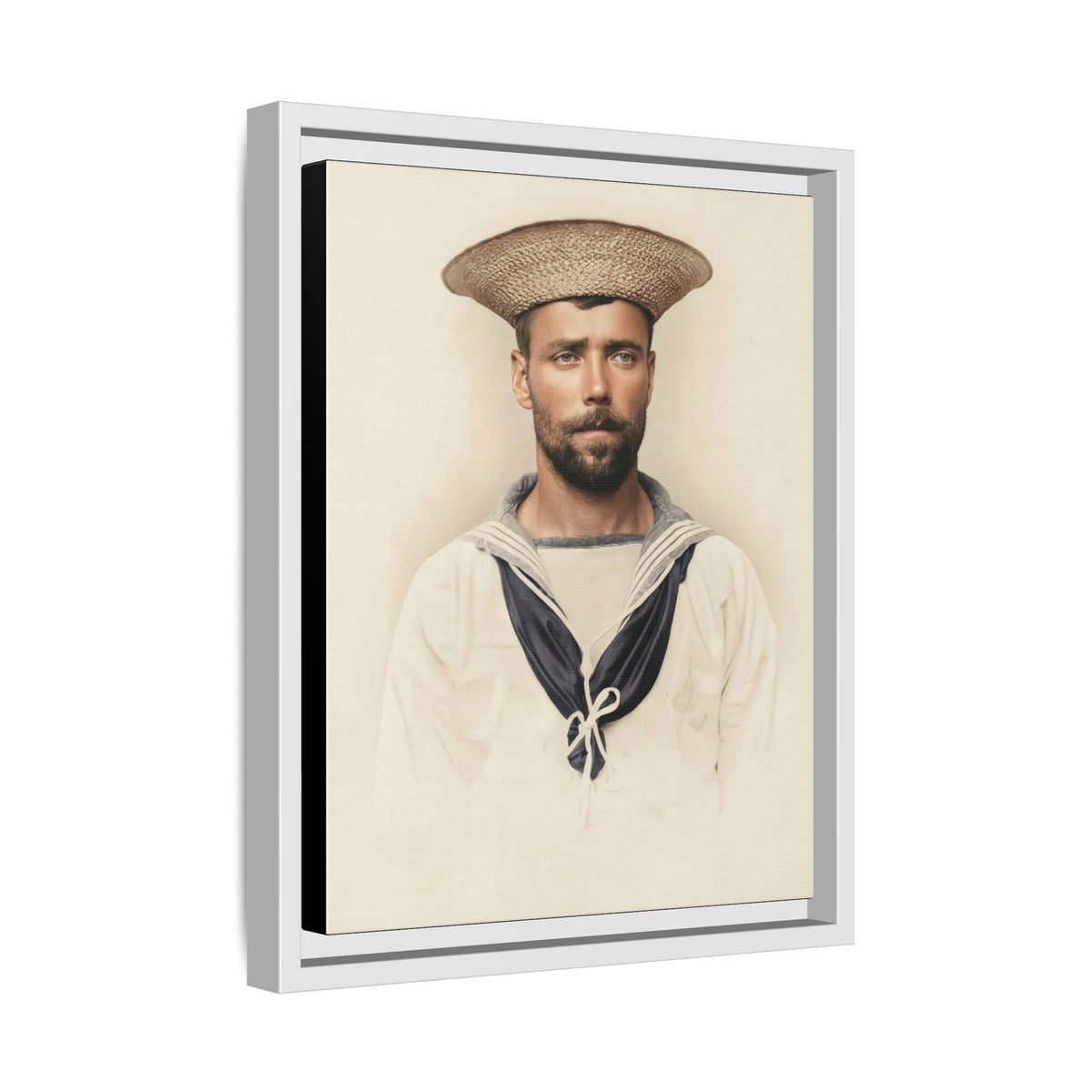 celibataire 020 | Framed Vintage Photo - Matte Canvas