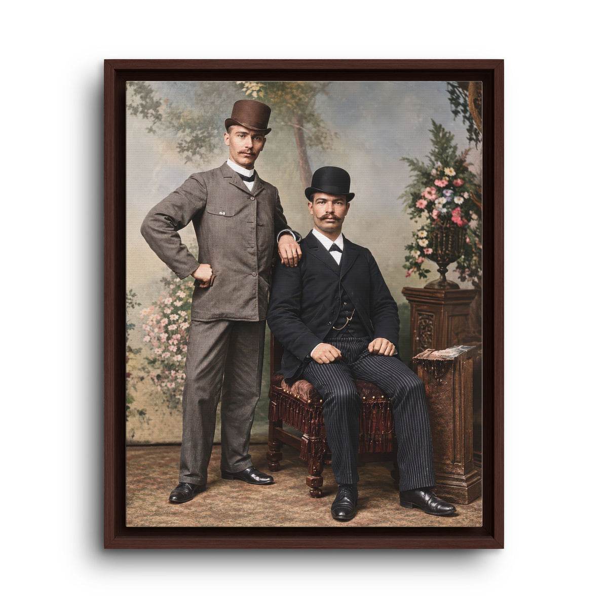 paire 068 | Framed Vintage Photo - Matte Canvas
