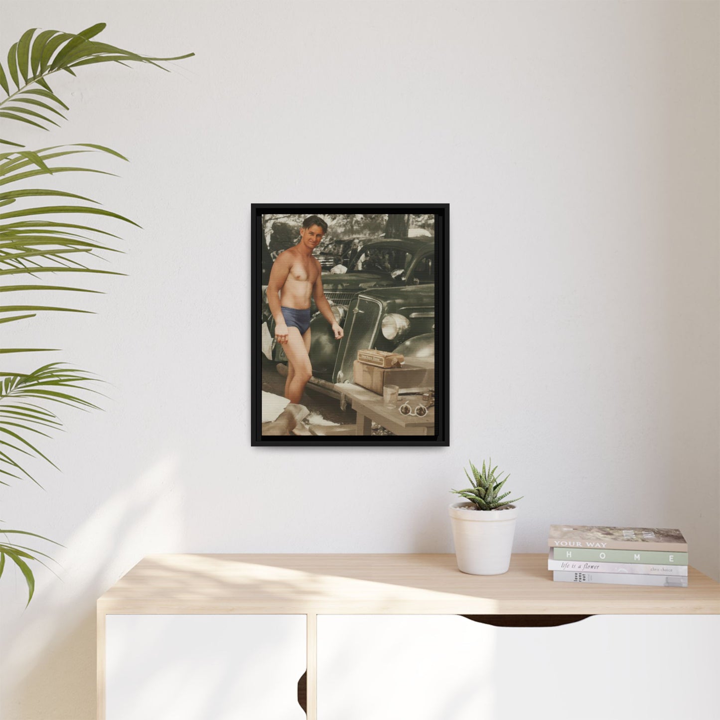 nager 032 | Framed Vintage Photo - Matte Canvas