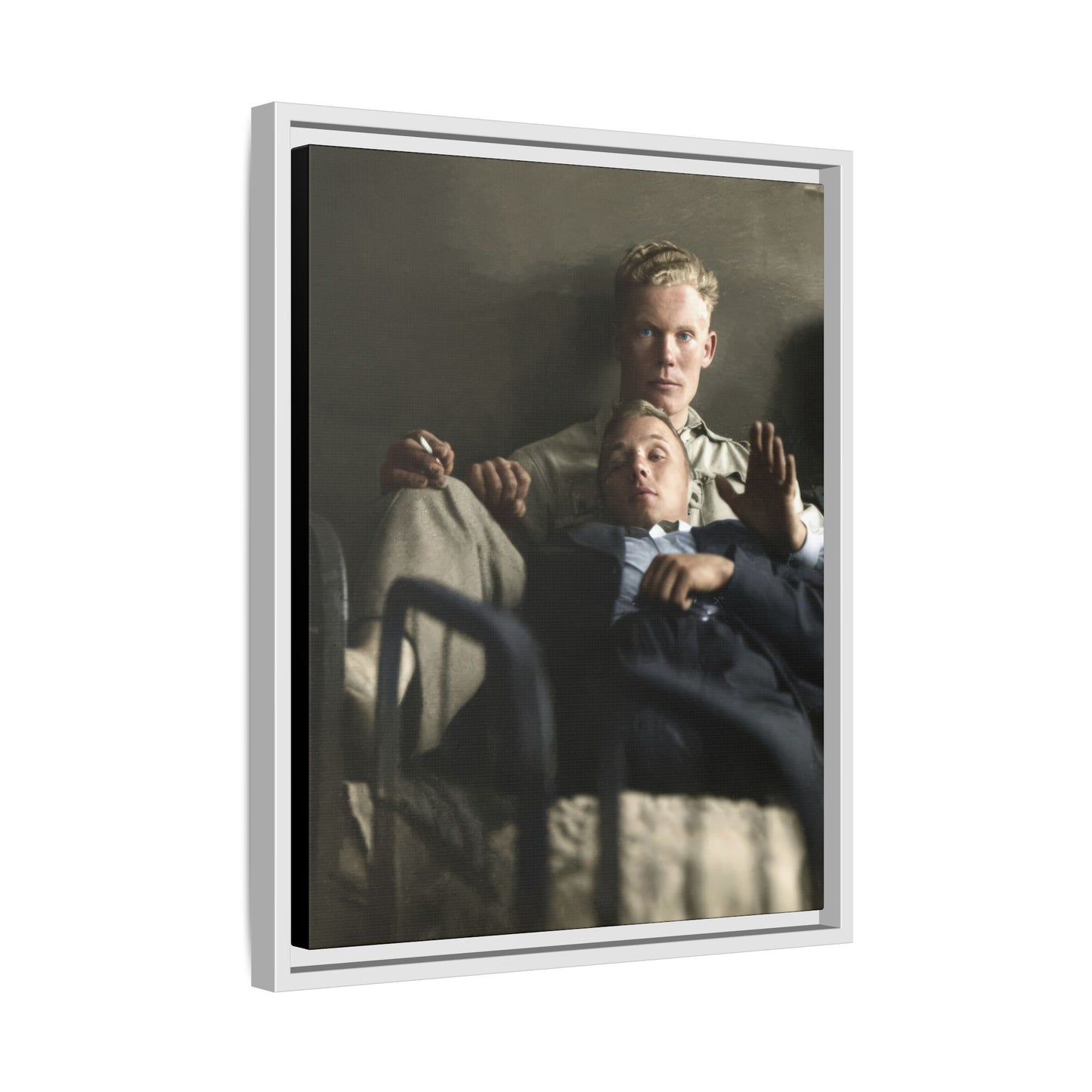 paire 046 | Framed Vintage Photo - Matte Canvas