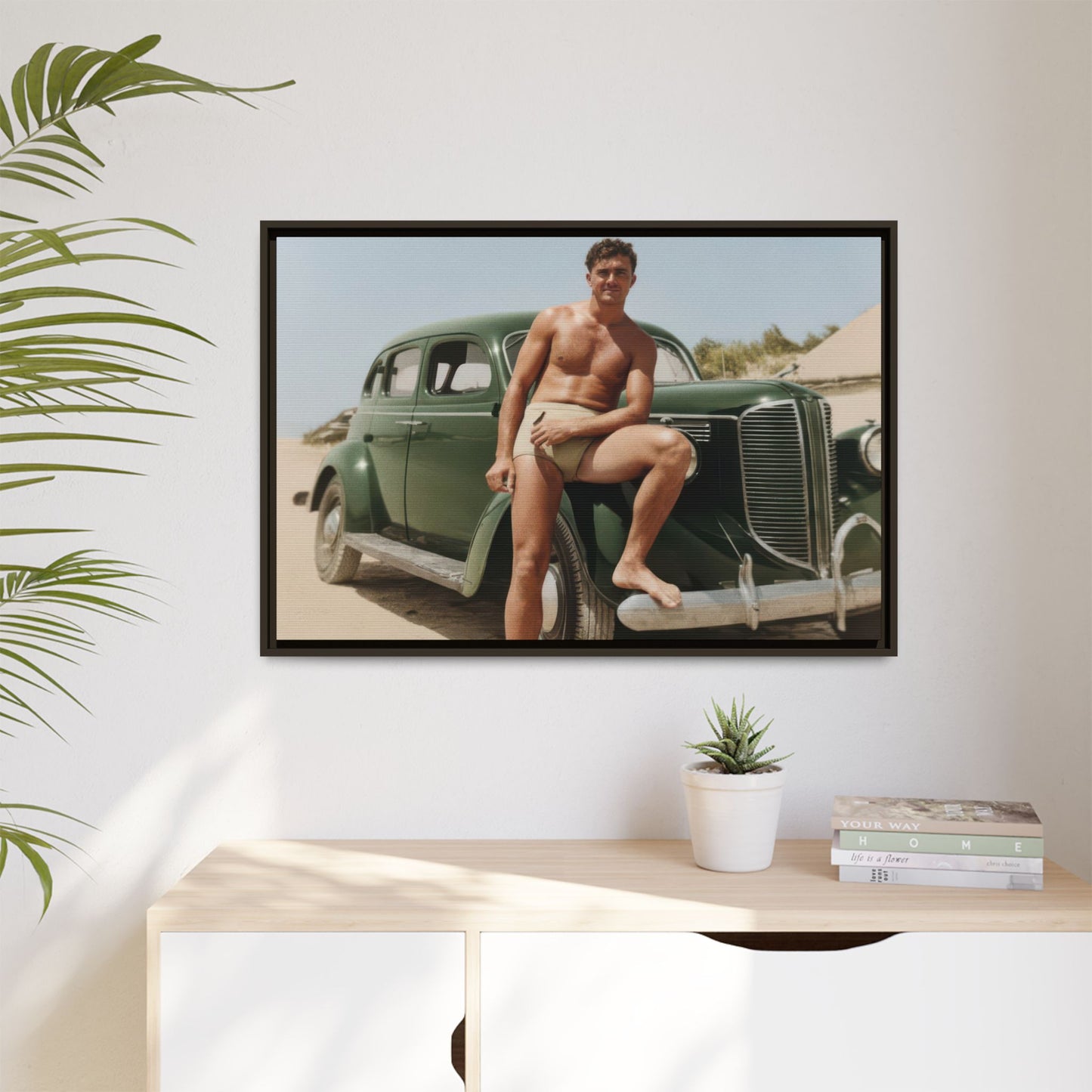 nager 022 | Framed Vintage Photo - Matte Canvas