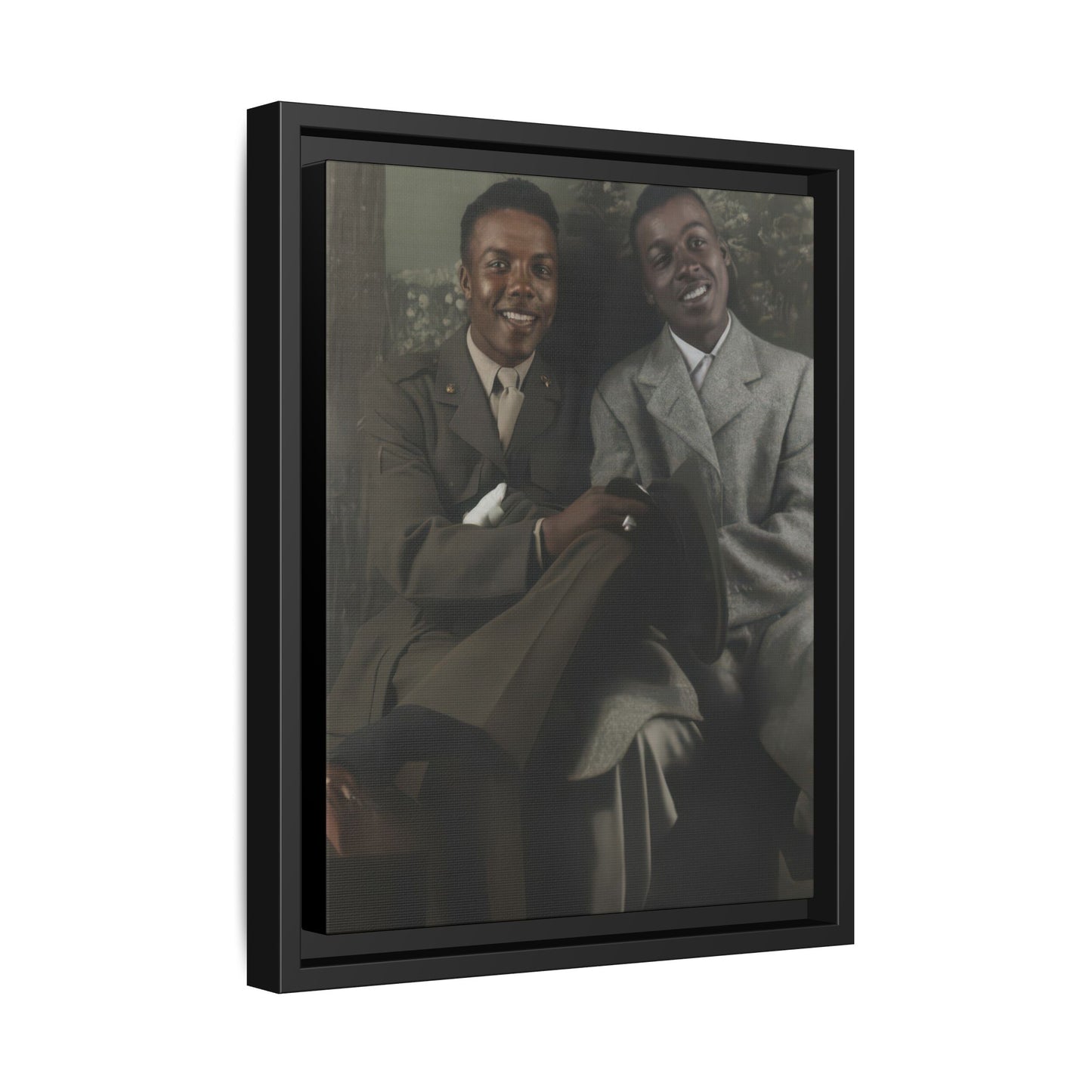 paire 095 | Framed Vintage Photo - Matte Canvas