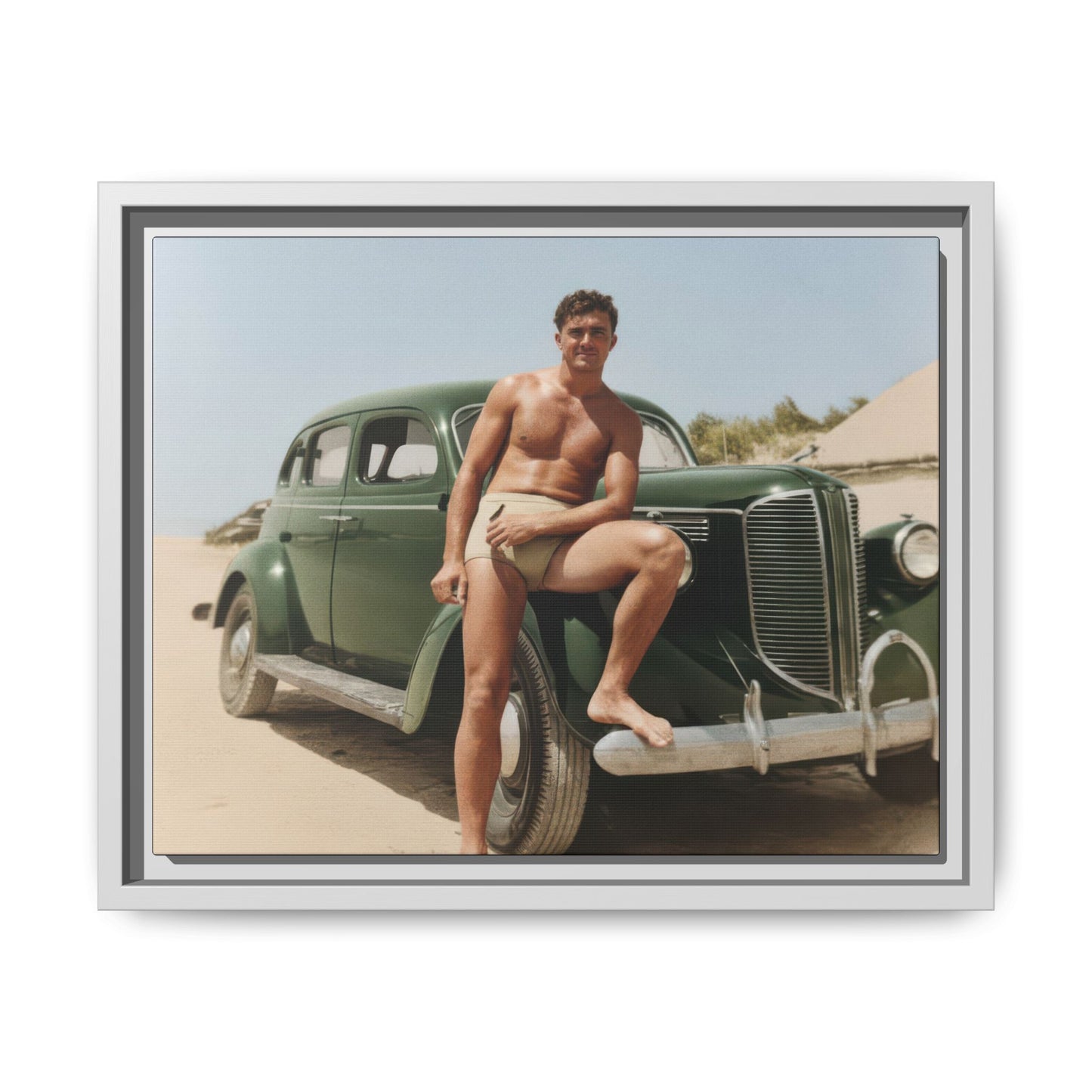 nager 022 | Framed Vintage Photo - Matte Canvas