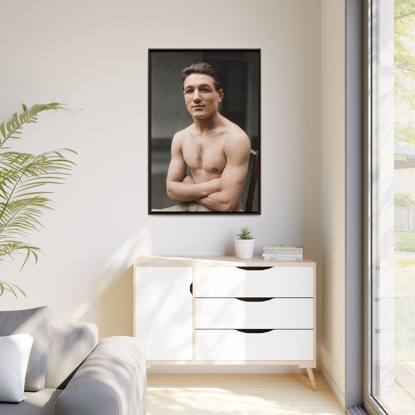 athlétisme 046 | Framed Vintage Photo - Matte Canvas