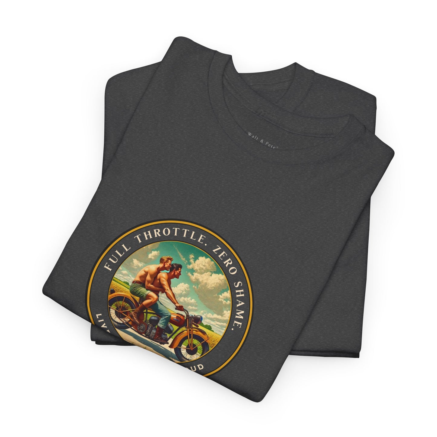 Open Highway Motorcycle Pride T-Shirt | Vintage Rider Graphic Tee | LGBTQ Biker Shirt