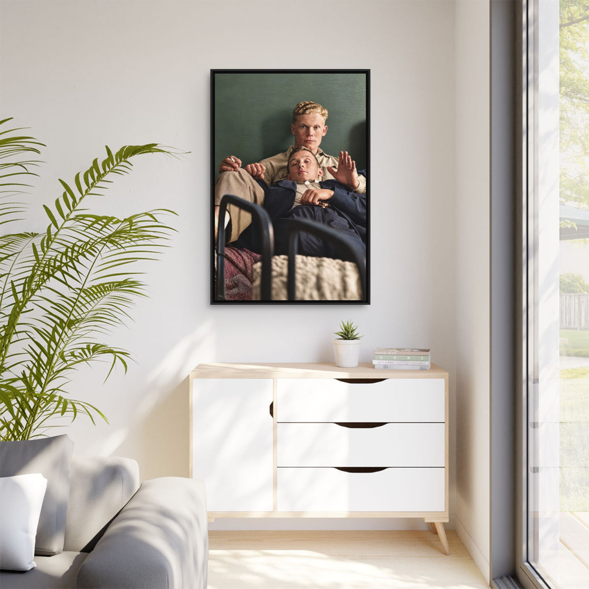 paire 046 | Framed Vintage Photo - Matte Canvas
