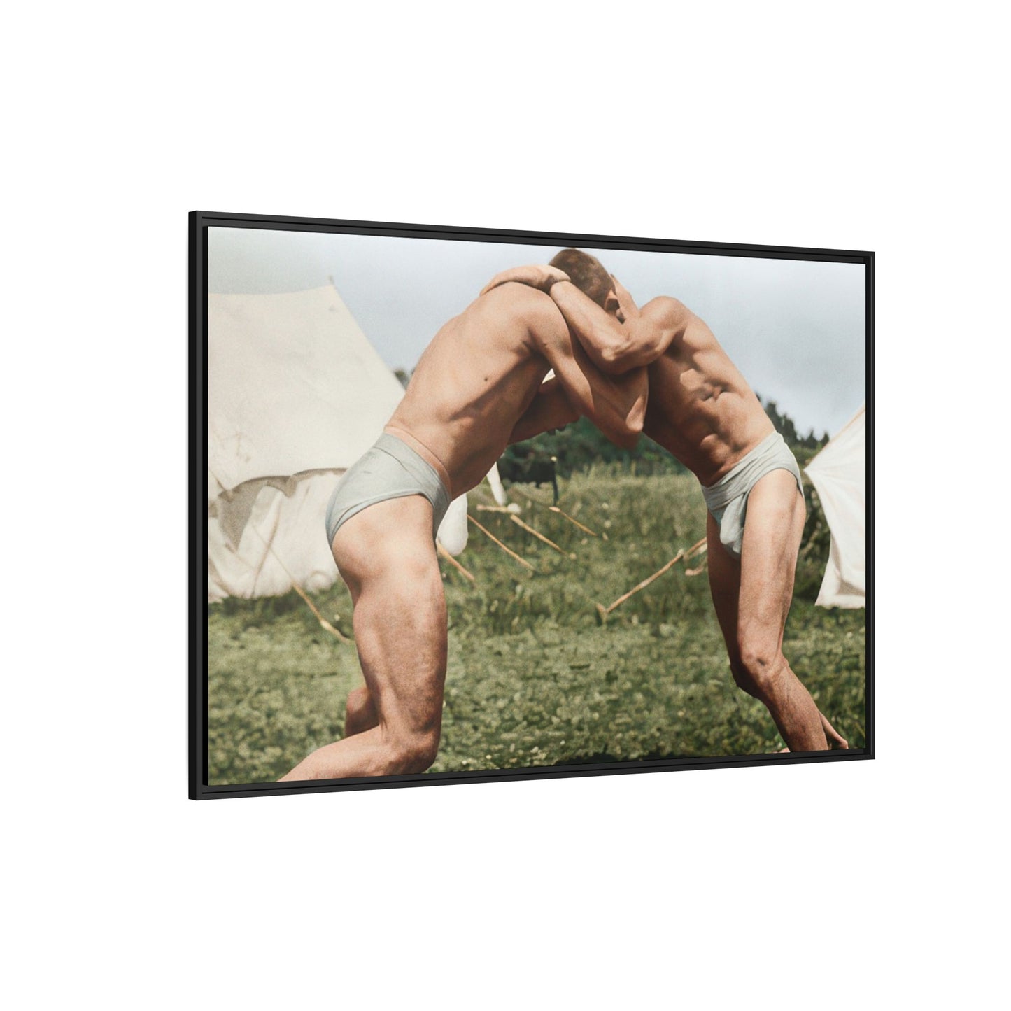 athlétisme 019 | Framed Vintage Photo - Matte Canvas