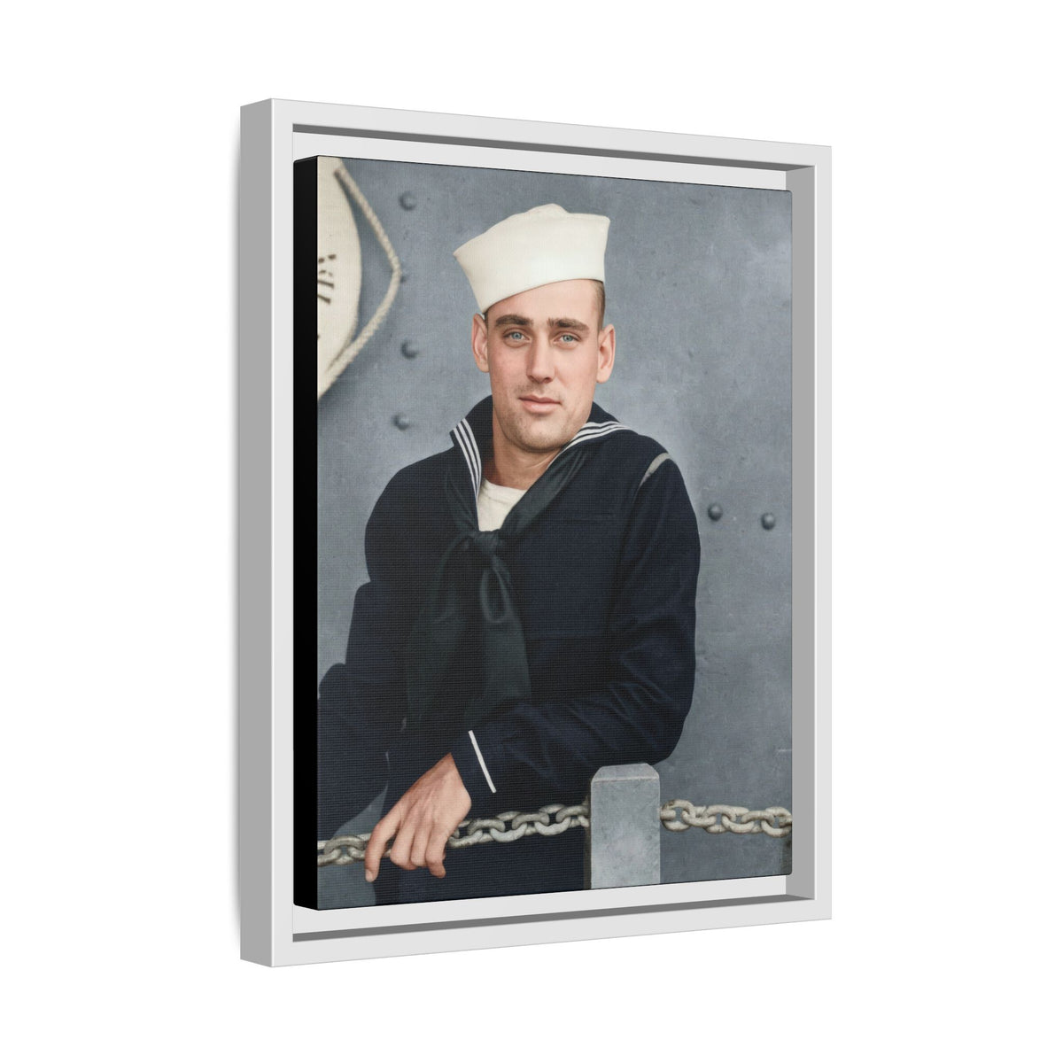 celibataire 023 | Framed Vintage Photo - Matte Canvas