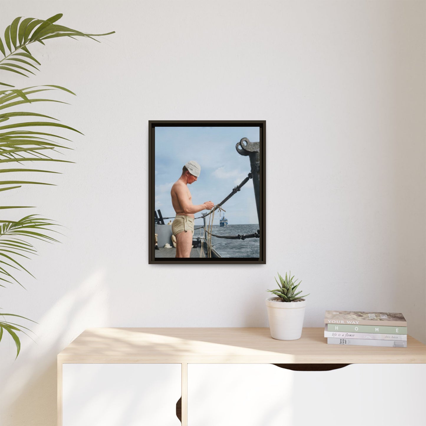 celibataire 043 | Framed Vintage Photo - Matte Canvas