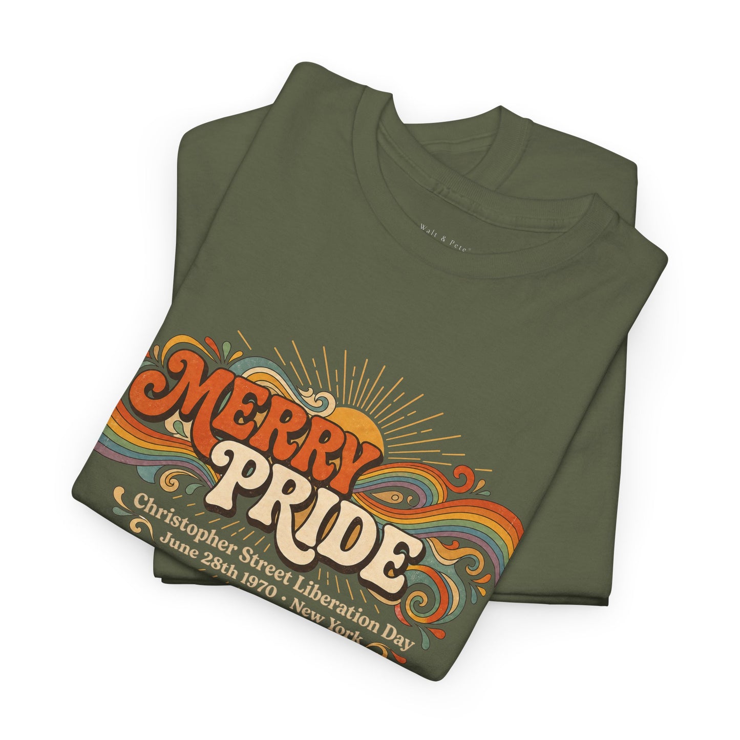merry pride 1970 retro pride shirt 