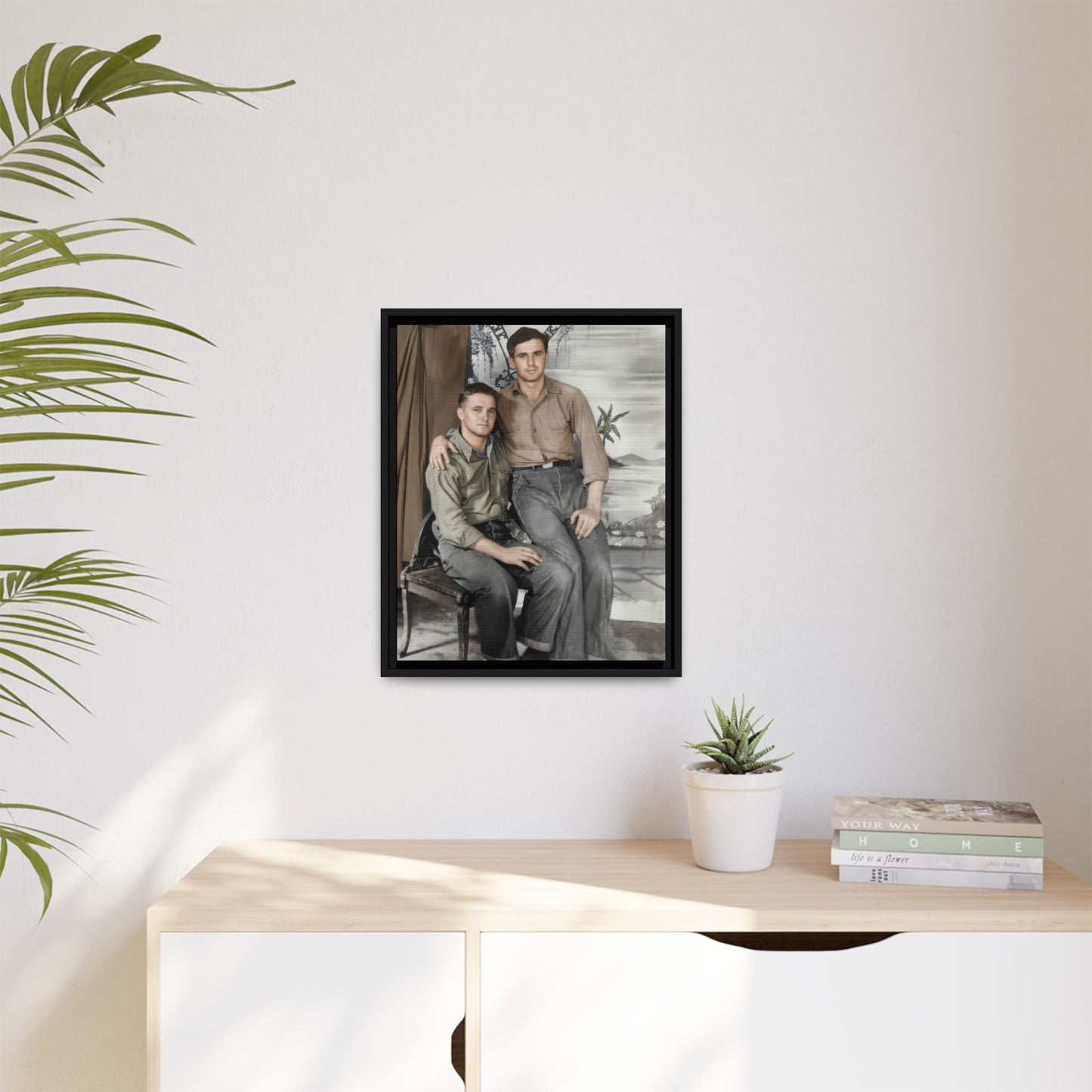paire 090 | Framed Vintage Photo - Matte Canvas
