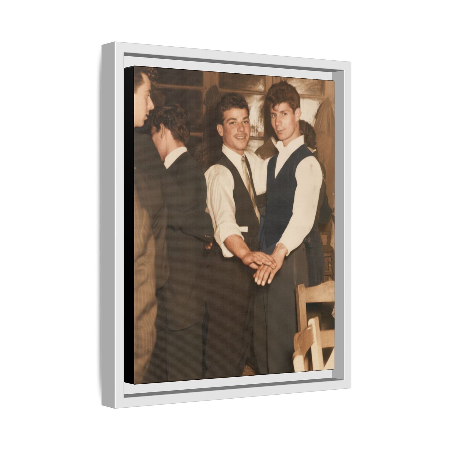 paire 134 | Framed Vintage Photo - Matte Canvas