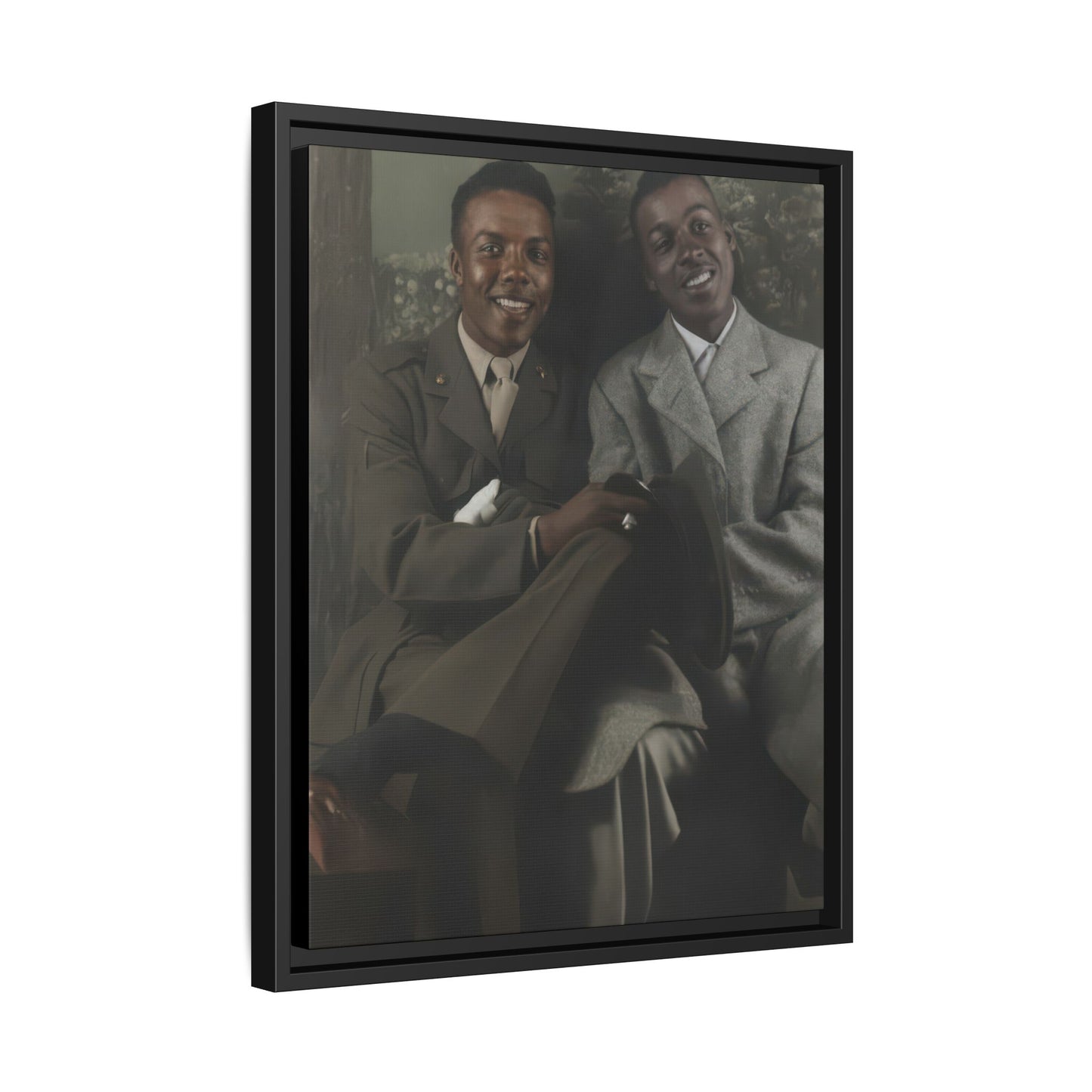 paire 095 | Framed Vintage Photo - Matte Canvas