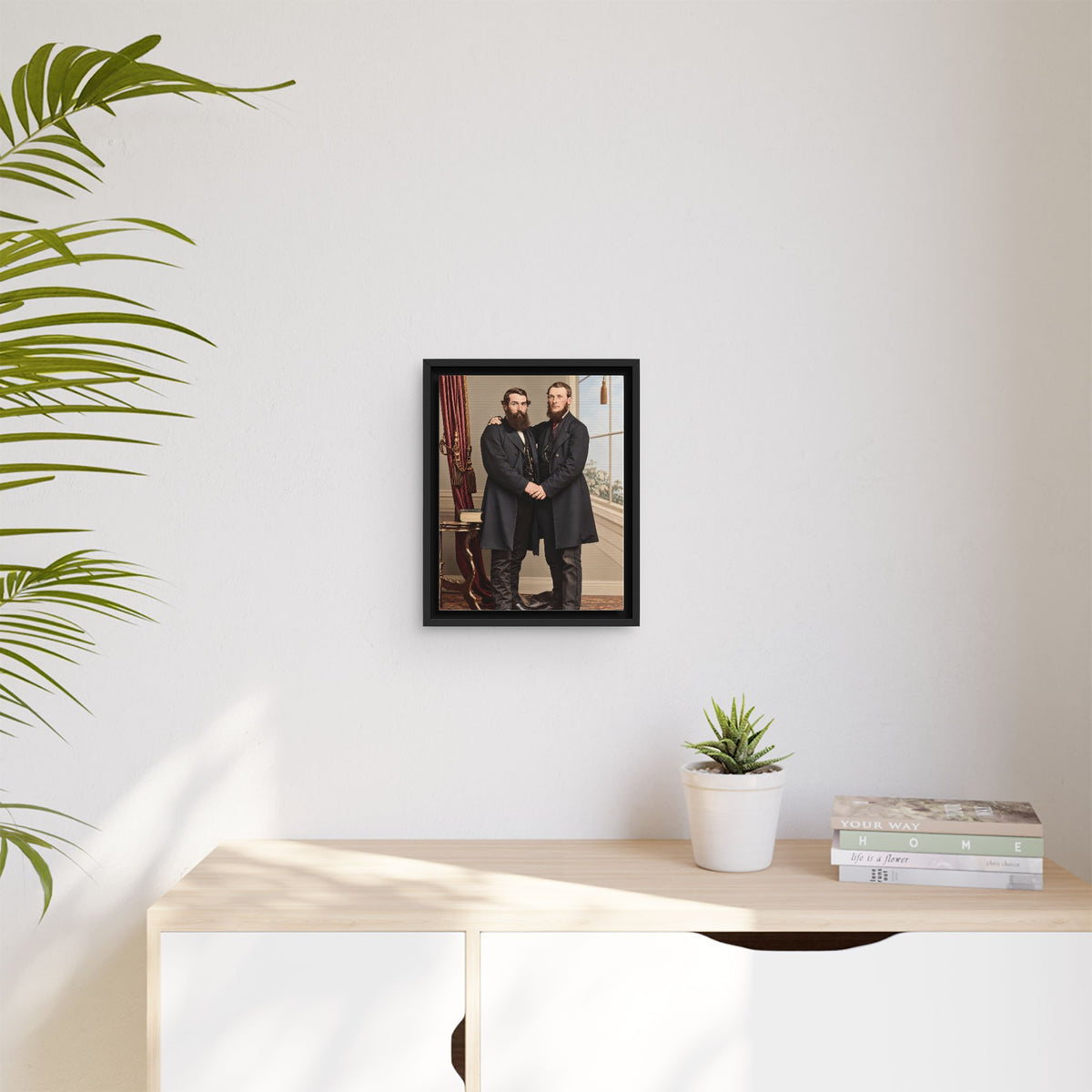 paire 022 | Framed Vintage Photo - Matte Canvas