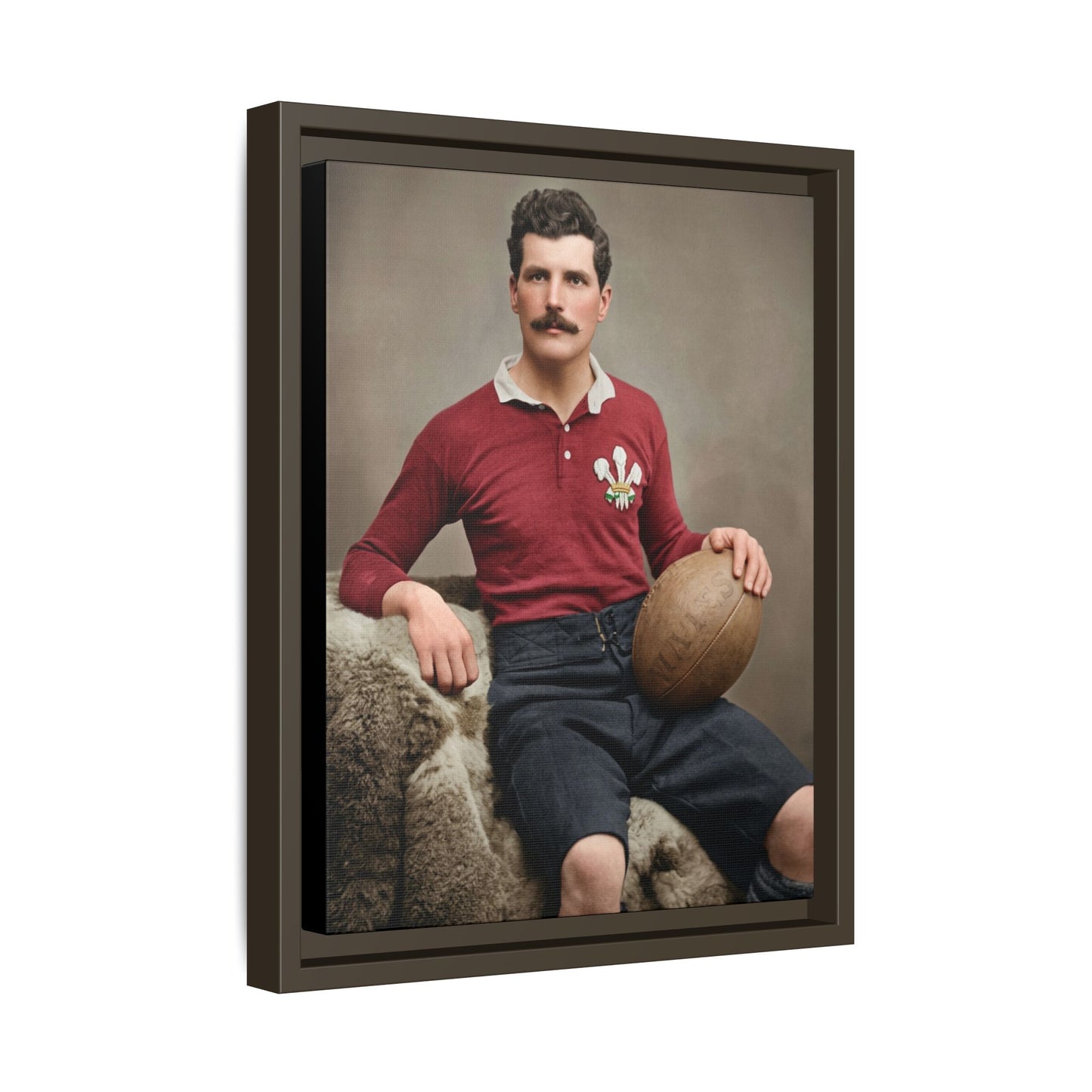 athlétisme 022 | Framed Vintage Photo - Matte Canvas