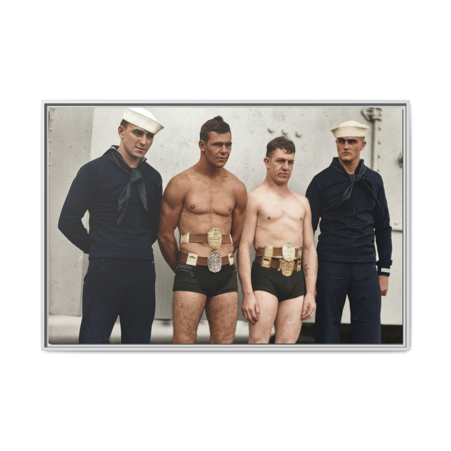 athlétisme 049 | Framed Vintage Photo - Matte Canvas