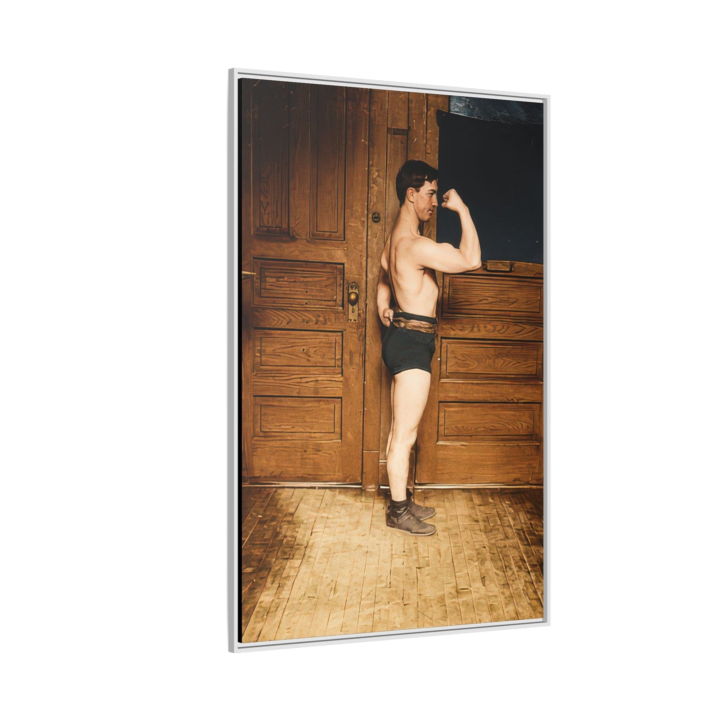 athlétisme 023 | Framed Vintage Photo - Matte Canvas