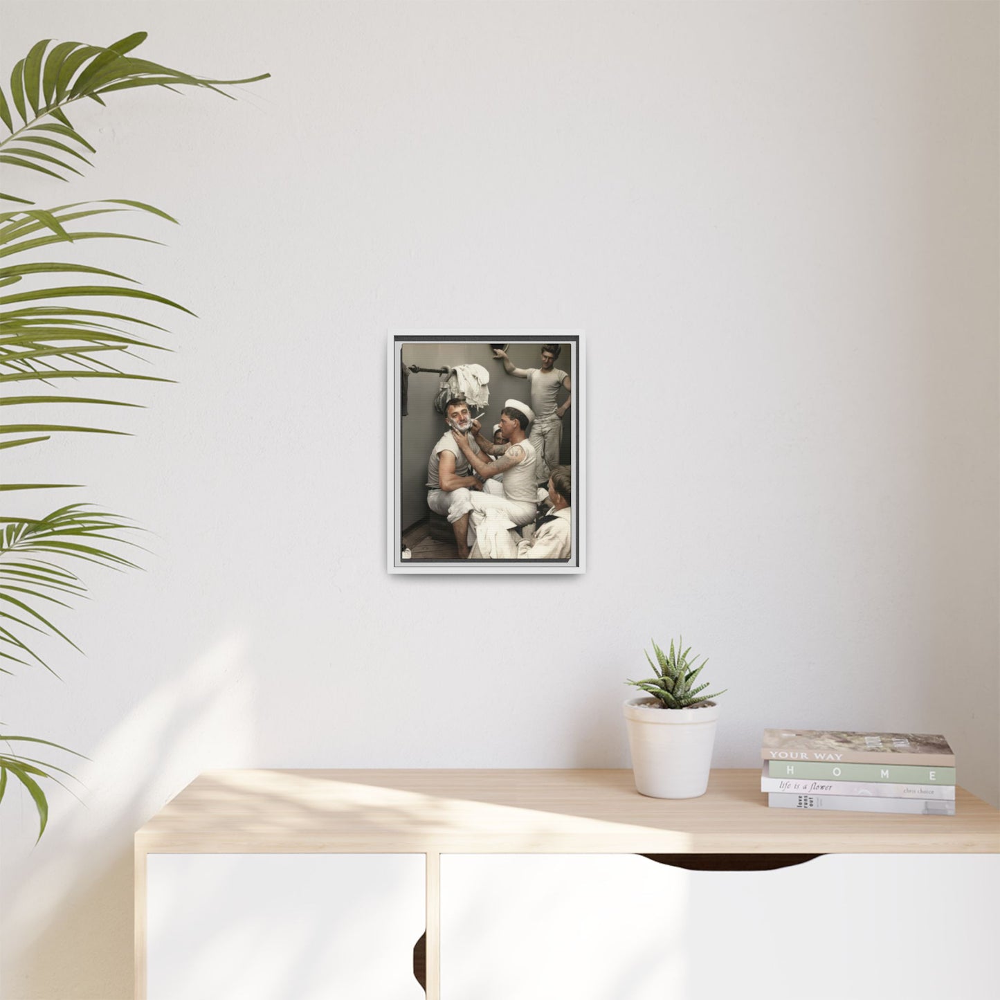 hommes 022 | Framed Vintage Photo - Matte Canvas