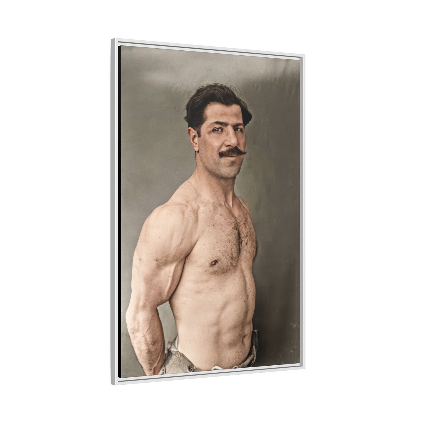 athlétisme 024 | Framed Vintage Photo - Matte Canvas