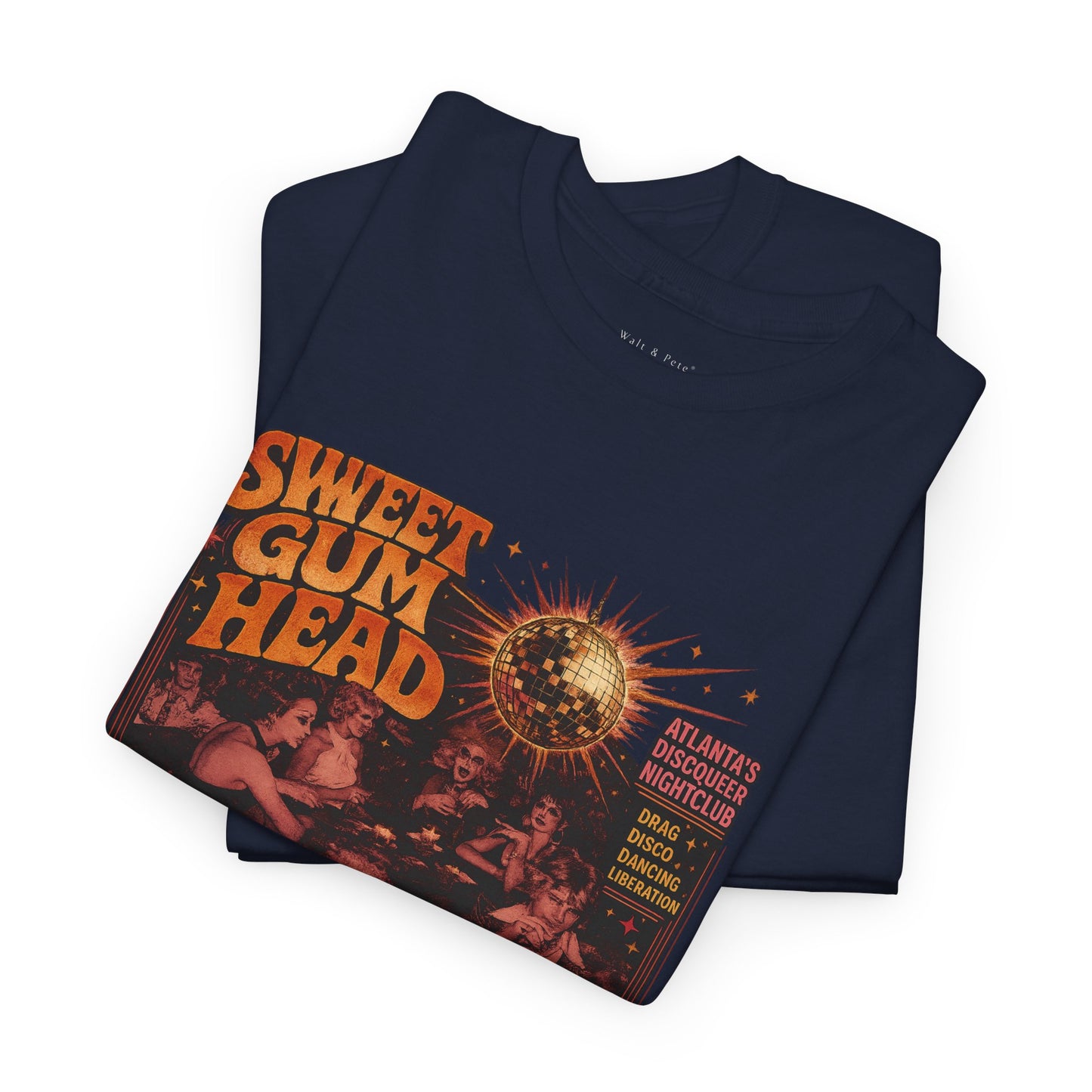 Vintage-inspired Sweet Gum Head Cheshire Bridge Road disco club graphic tee 