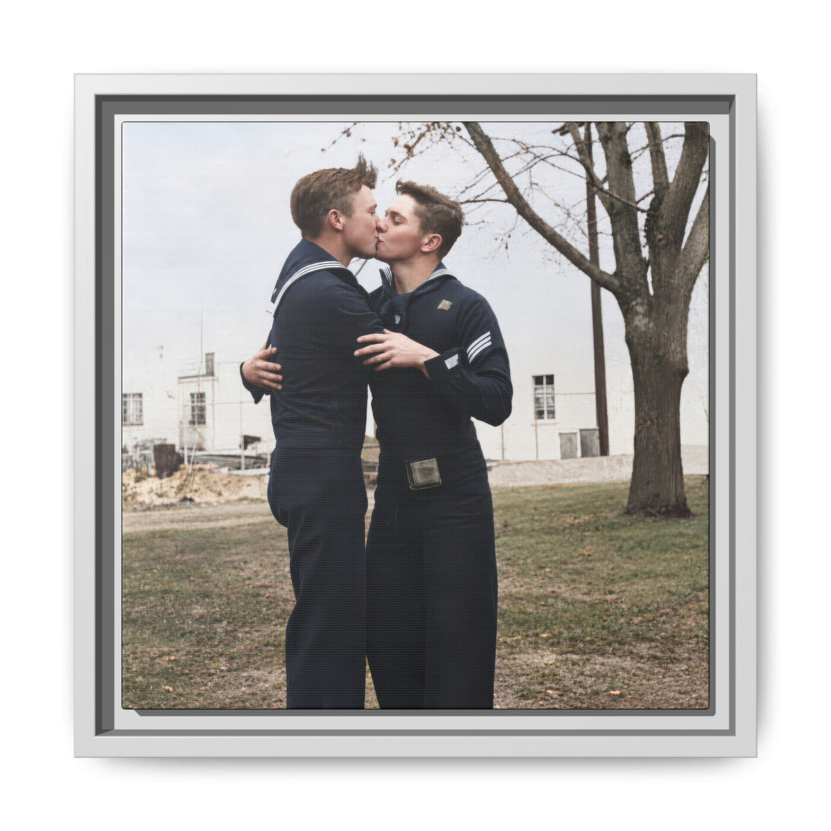 paire 034 | Framed Vintage Photo - Matte Canvas